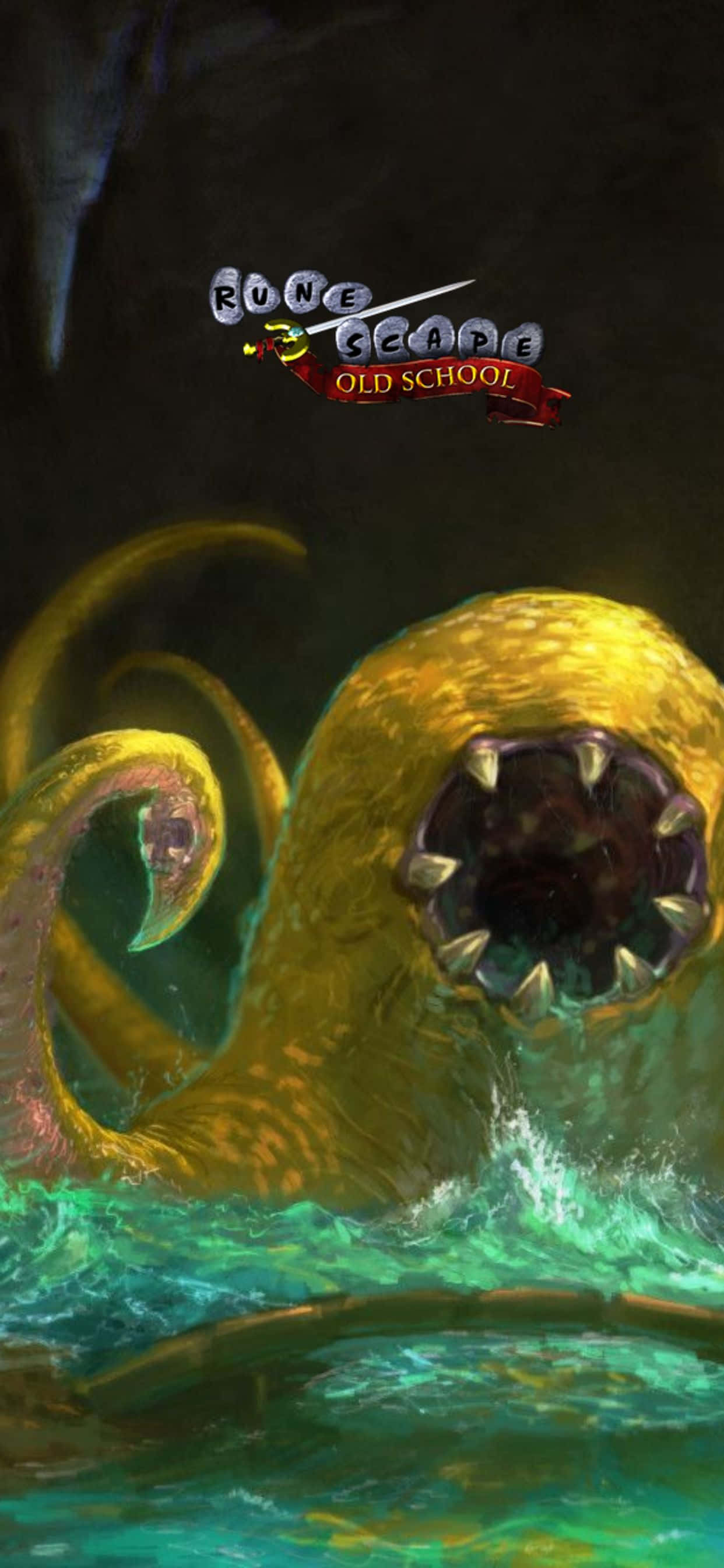 Gult Monster iPhone Xs Max Runescape Oldschool Baggrund Wallpapers