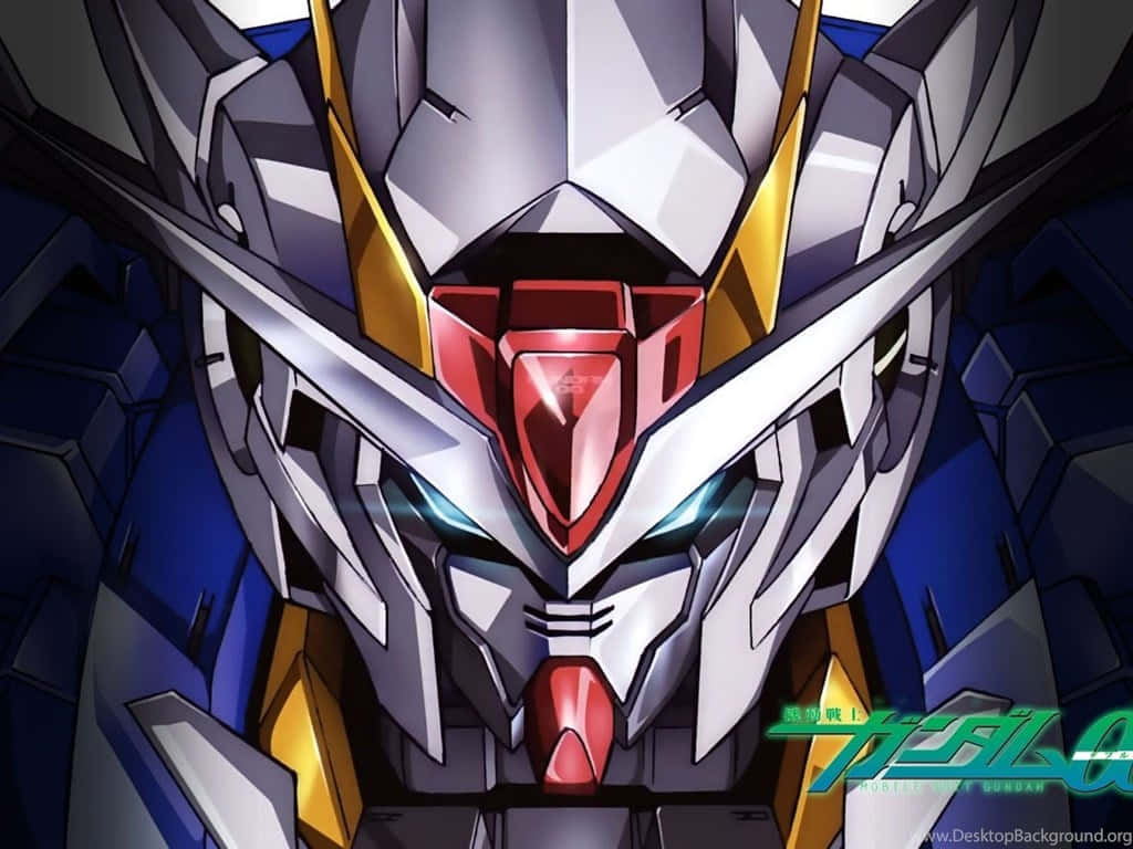 Gundam-skrivebord med logo Wallpapers