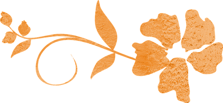 Gylden blomstersilhuet på sort Wallpapers