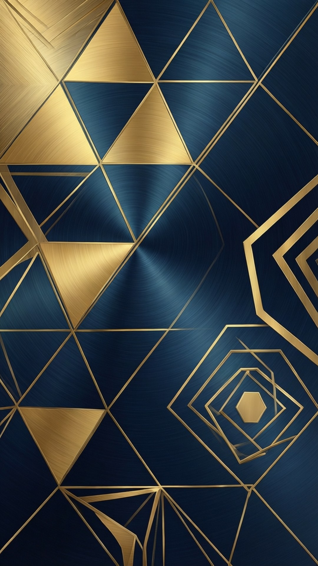 Gylden Geometrisk Abstraktion Wallpapers