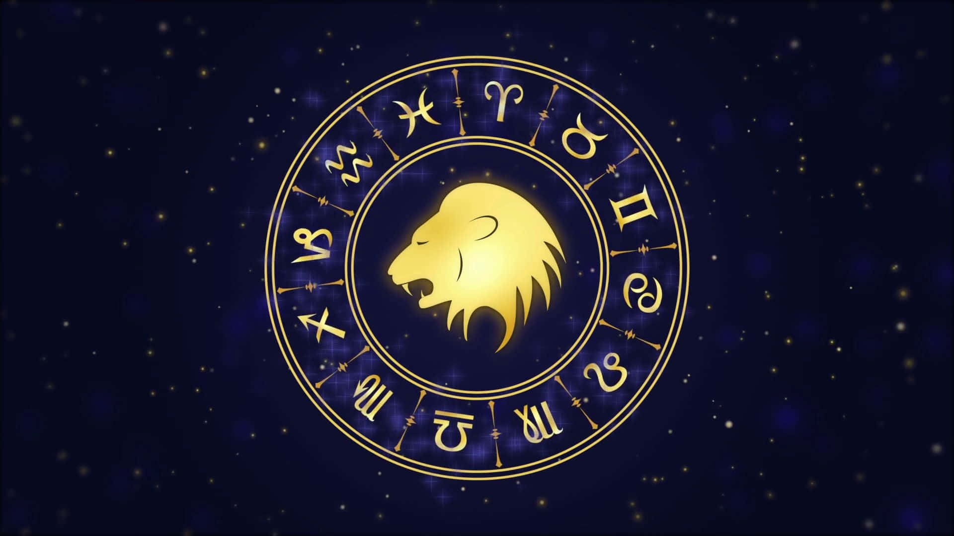 Gylden Løve Løvens Tegn Hjul Wallpapers