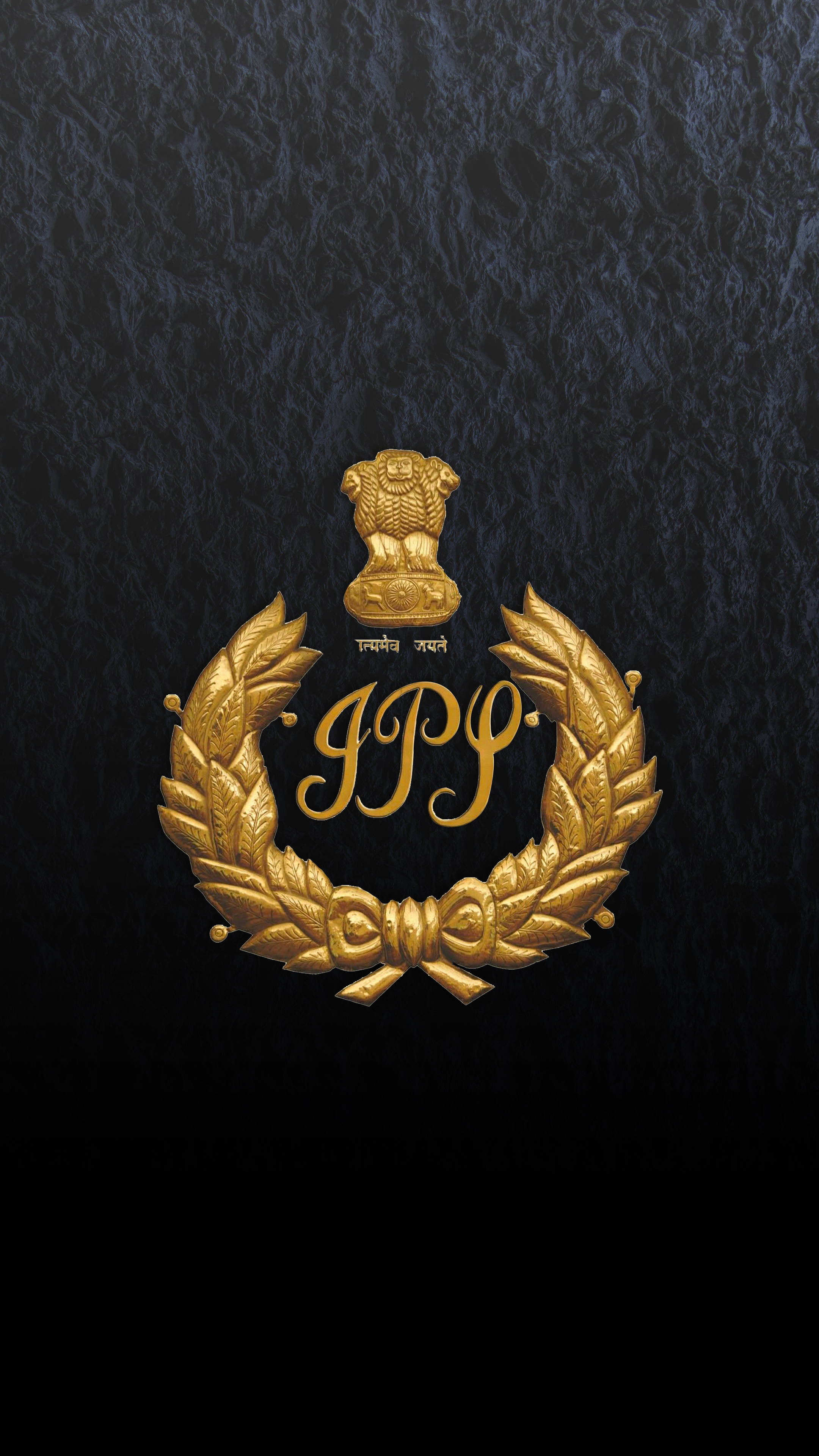 Gyldent IPS-logo på mørk baggrund Wallpapers