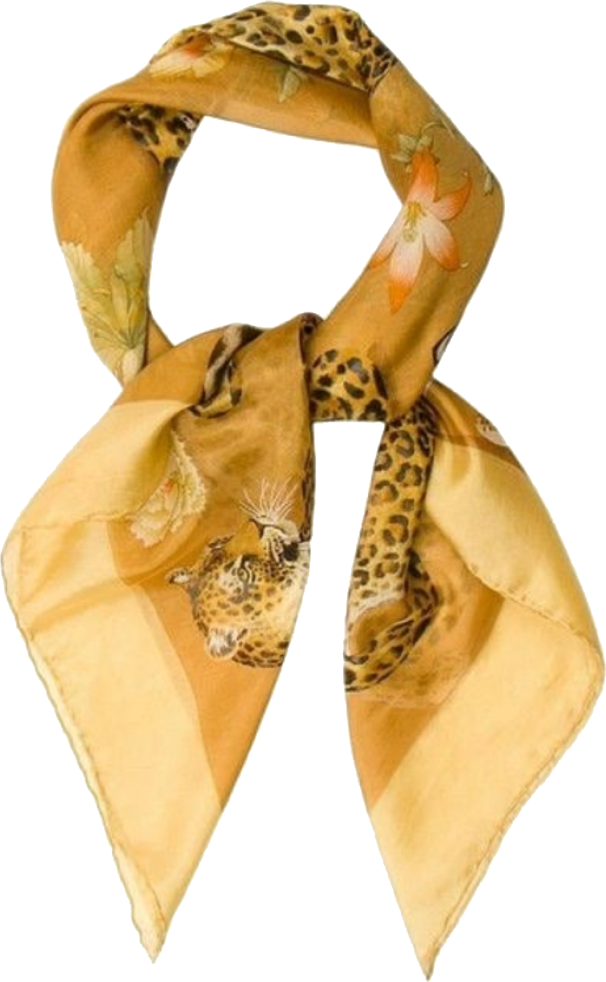 Gyldent leopardmønstret tørklæde Wallpapers