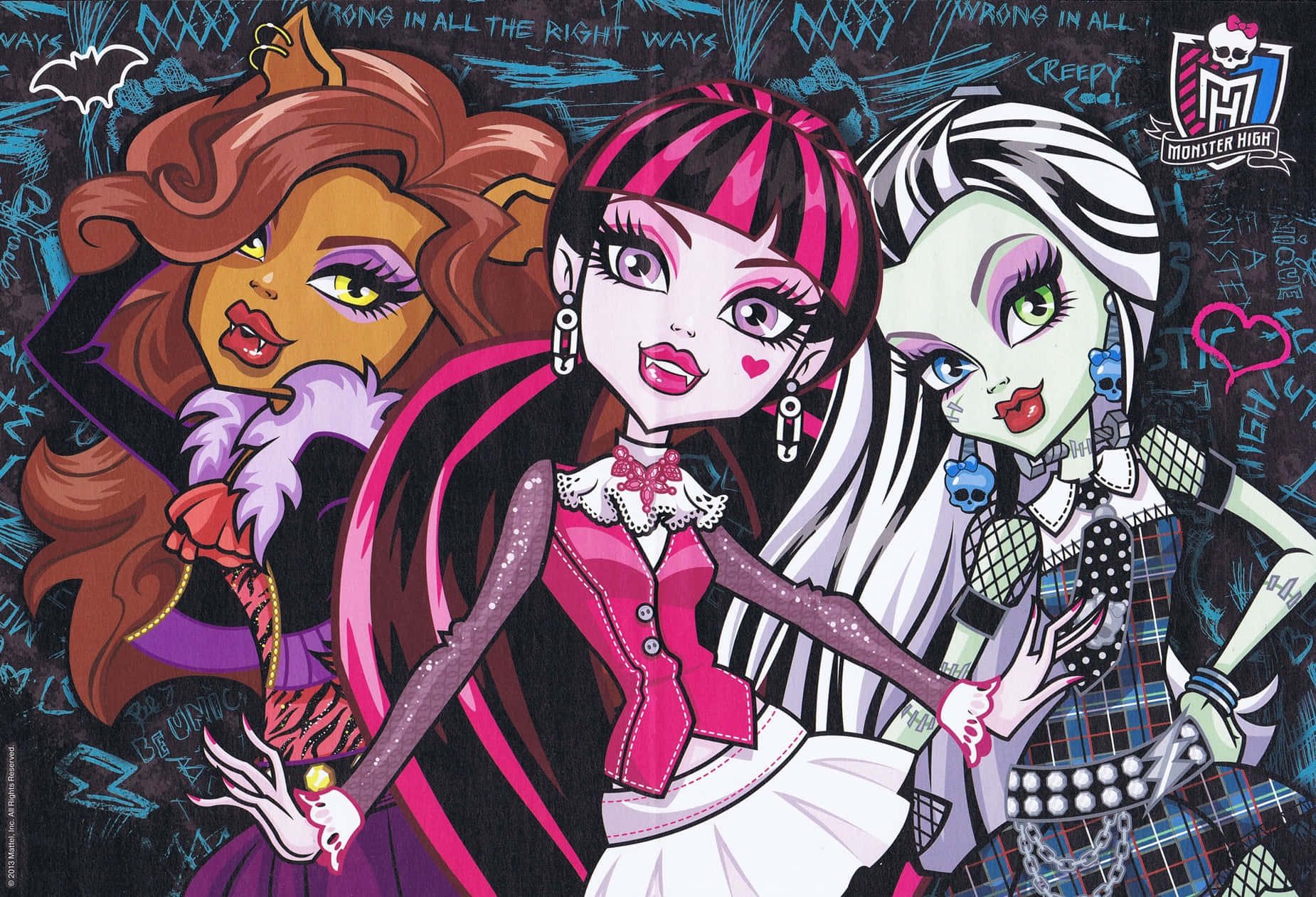 Halloween æstetik Monster High piger Wallpapers