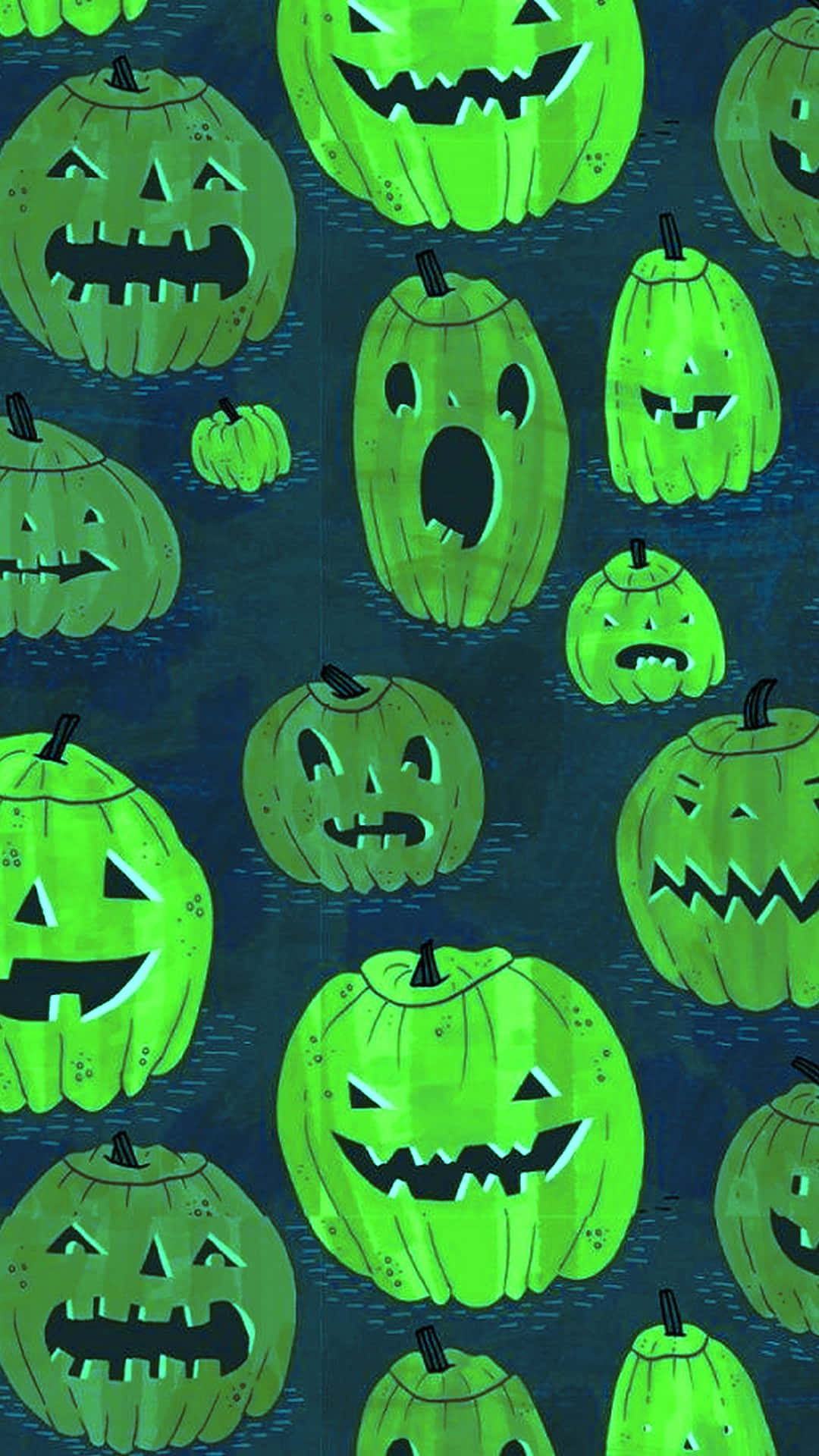 halloween græskar med lysende øjne Wallpapers