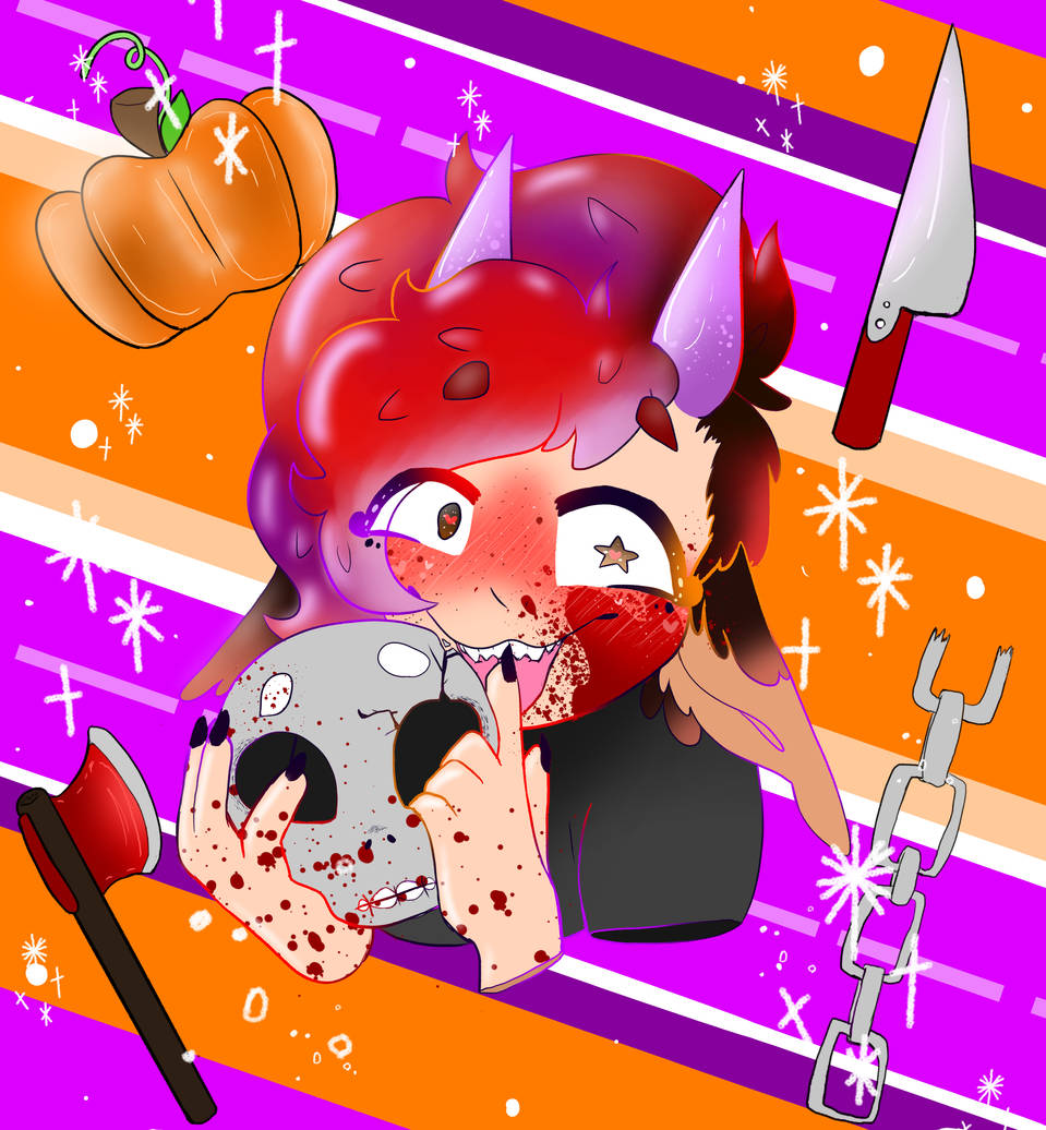 Halloween PFP, sødt barn, der holder et kranie Wallpapers