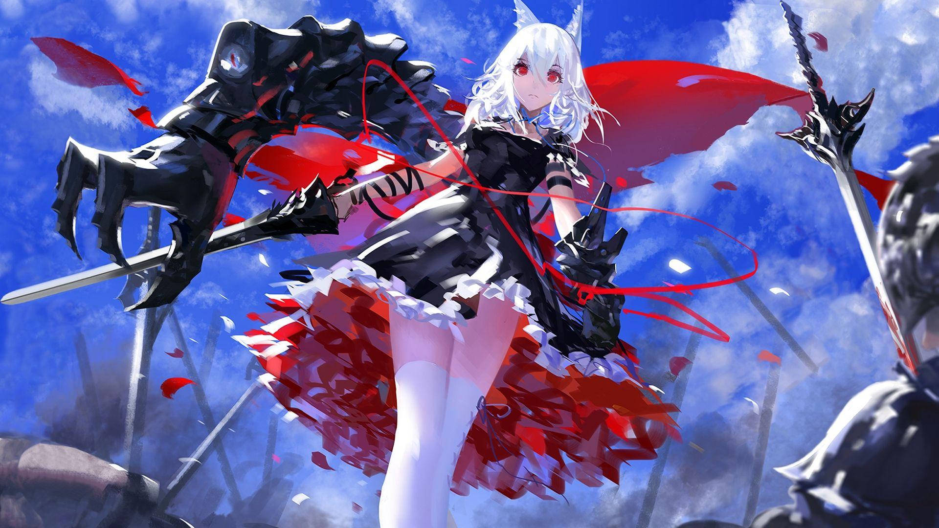 Halv cyborg anime dæmon Wallpapers