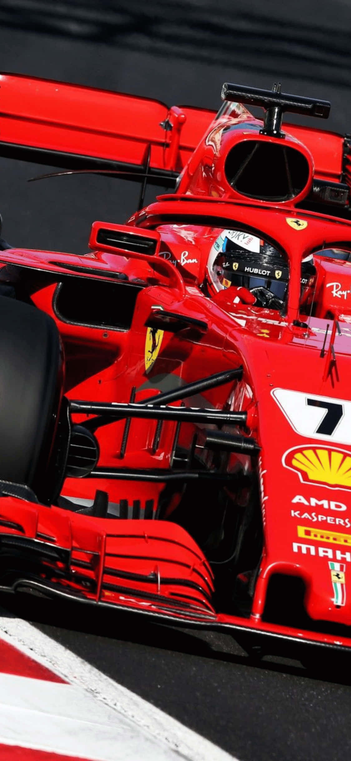 Halv Vinkel iPhone Xs F1 2018 Baggrund Wallpapers