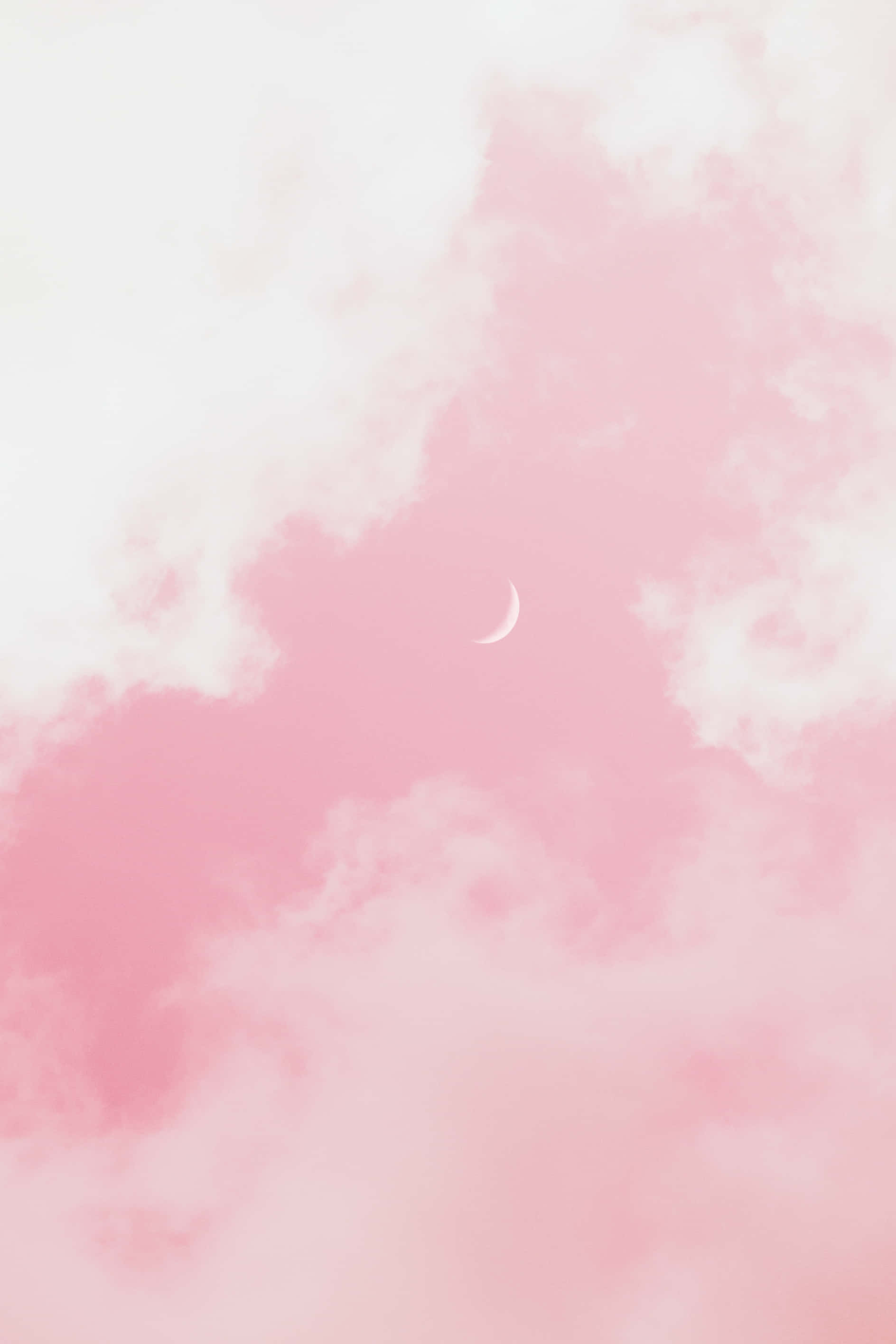 Halvmåne pink æstetisk baggrund Wallpapers