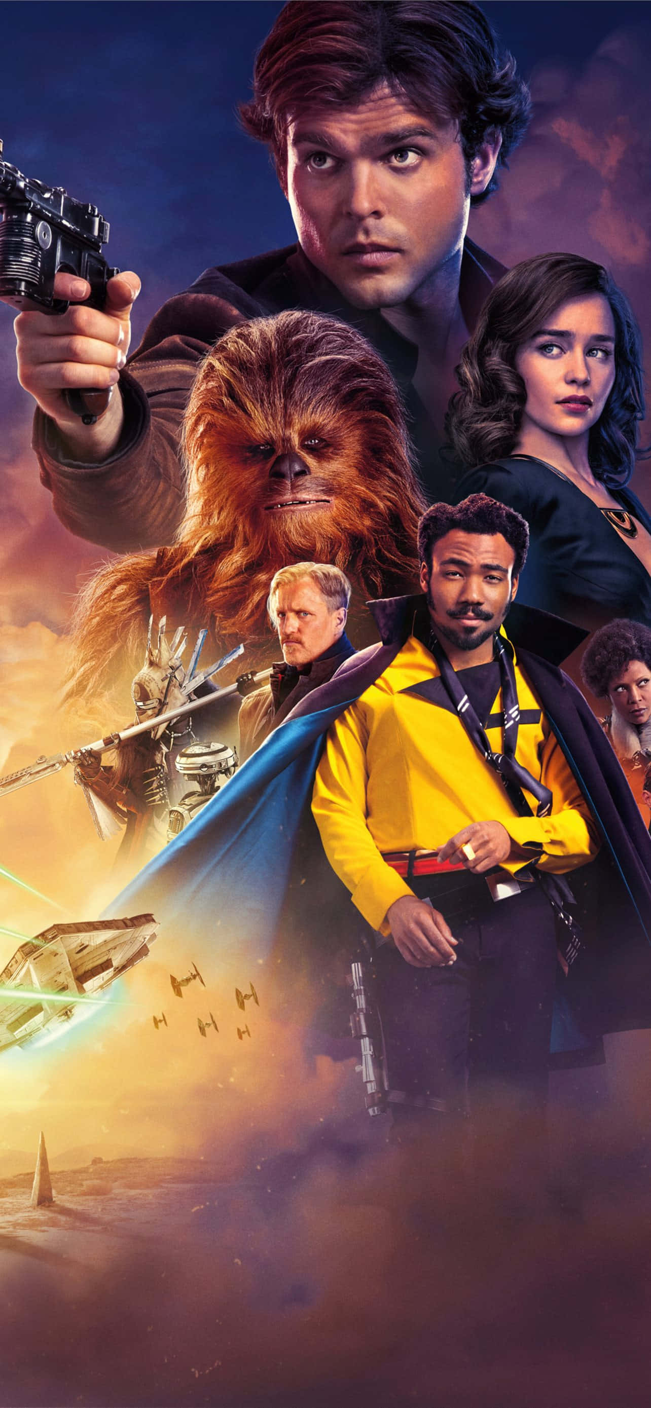 Han Solo og hans hold i aktion Wallpapers