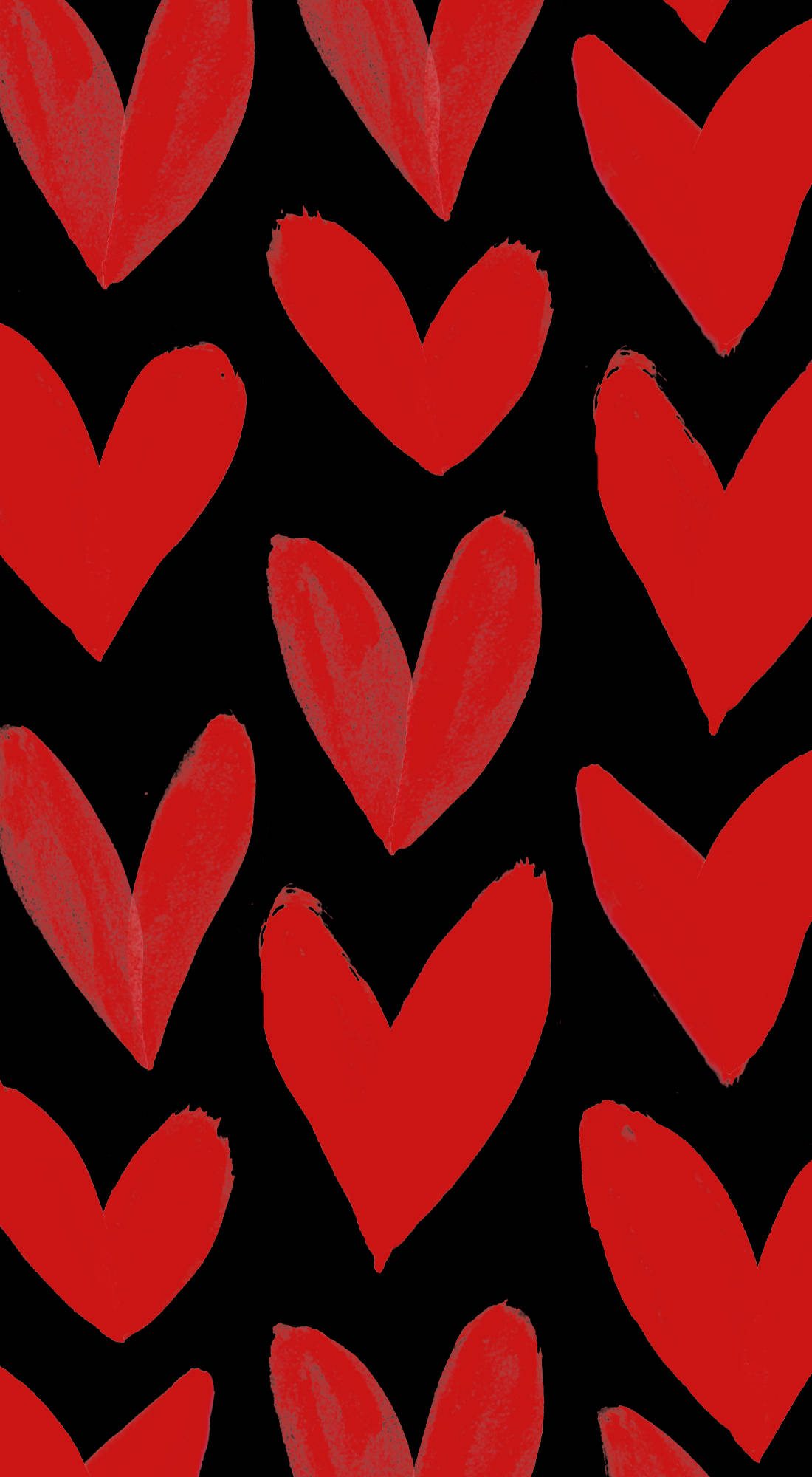 Håndmalet hjerteæstetik Wallpapers