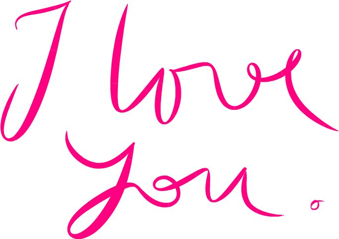 Håndskrevet I Love You-script Wallpapers