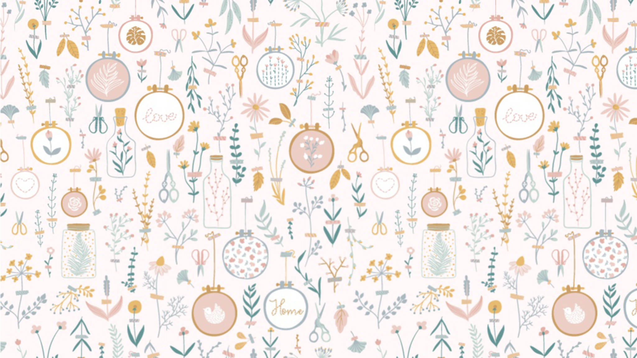 Håndtegnet æstetisk mønster Wallpapers