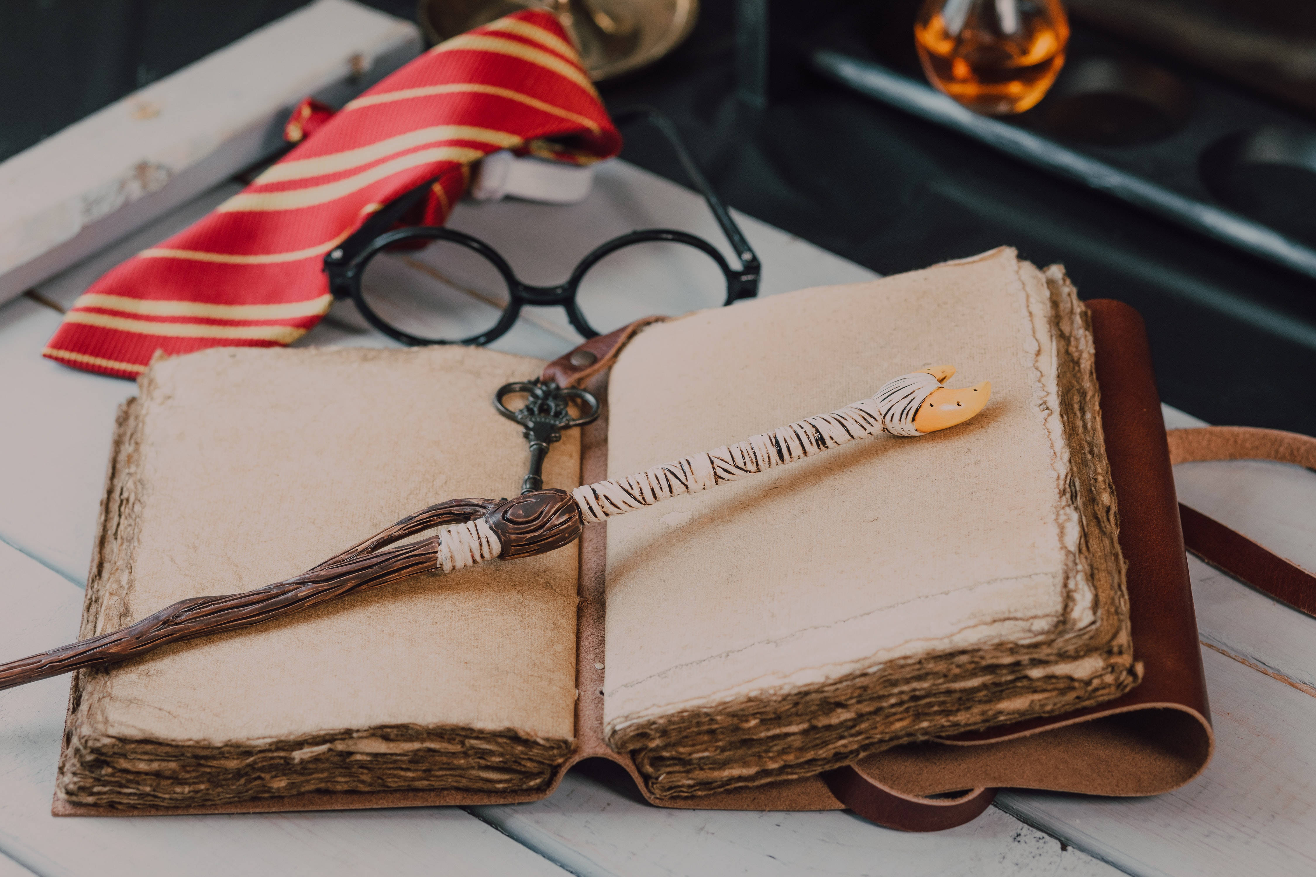 Harry Potter Aestetisk Tryllestav og Tryllebog Wallpapers