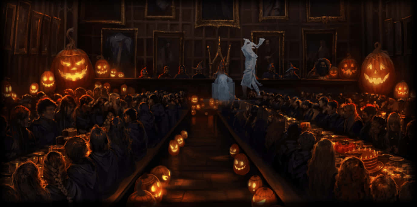 Harry Potter Halloween Glødende Græskar Wallpapers