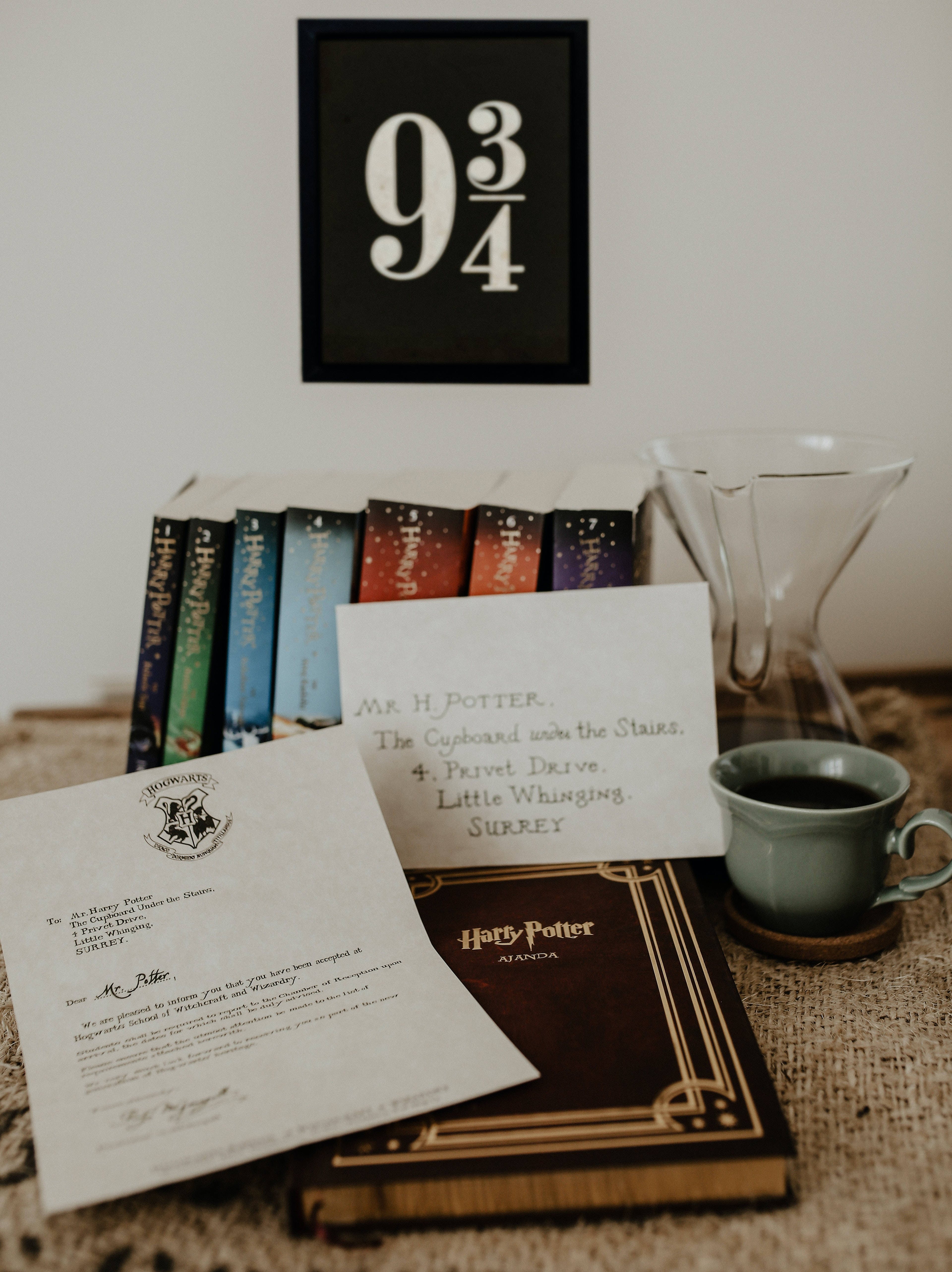 Harry Potter æstetisk bog og brev Wallpapers