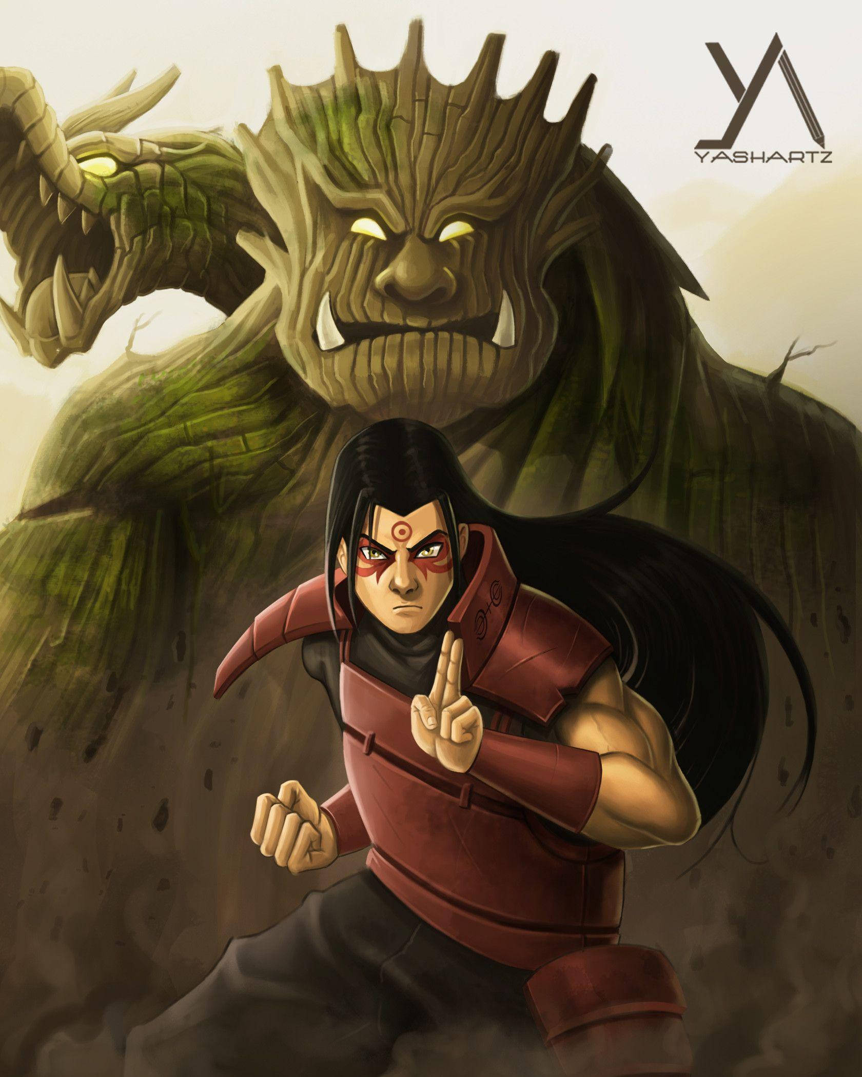 Hashirama-telefon med trædrage Wallpapers
