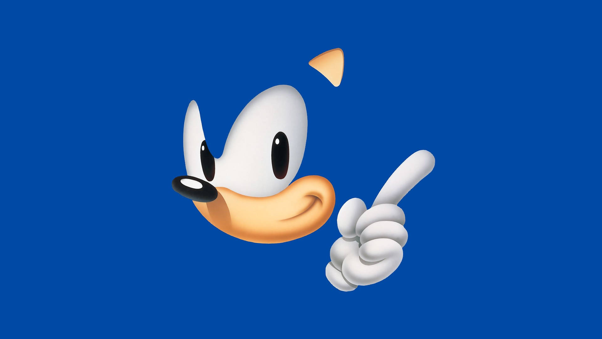 Wallpaper med Sonics sanser smykket ind i blåt cover. — Sonic Wallpapers