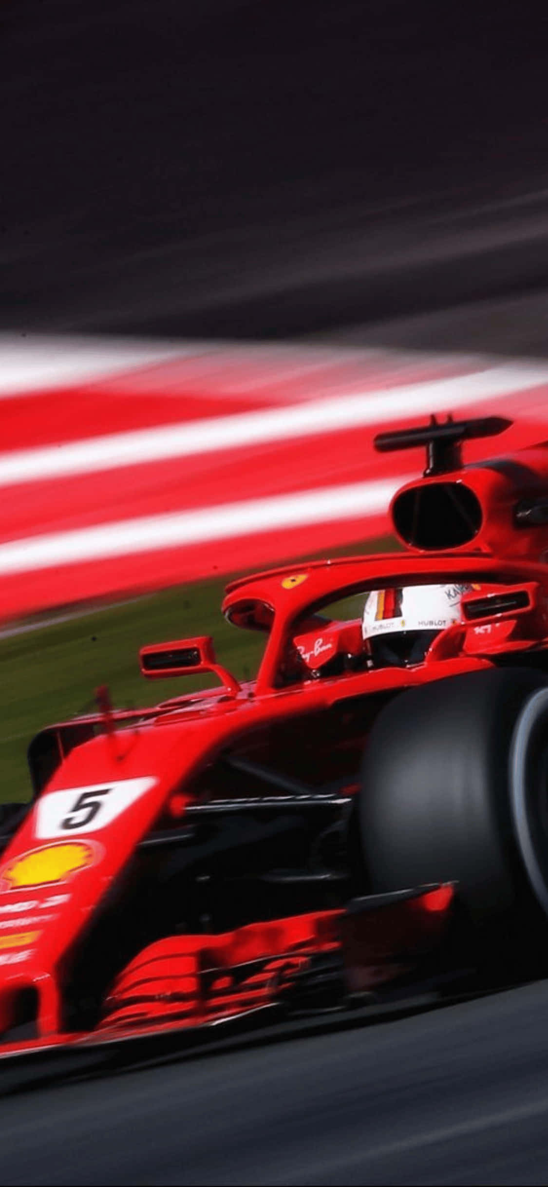 Hastighedsbil iPhone XS F1 2018 Baggrund Wallpapers