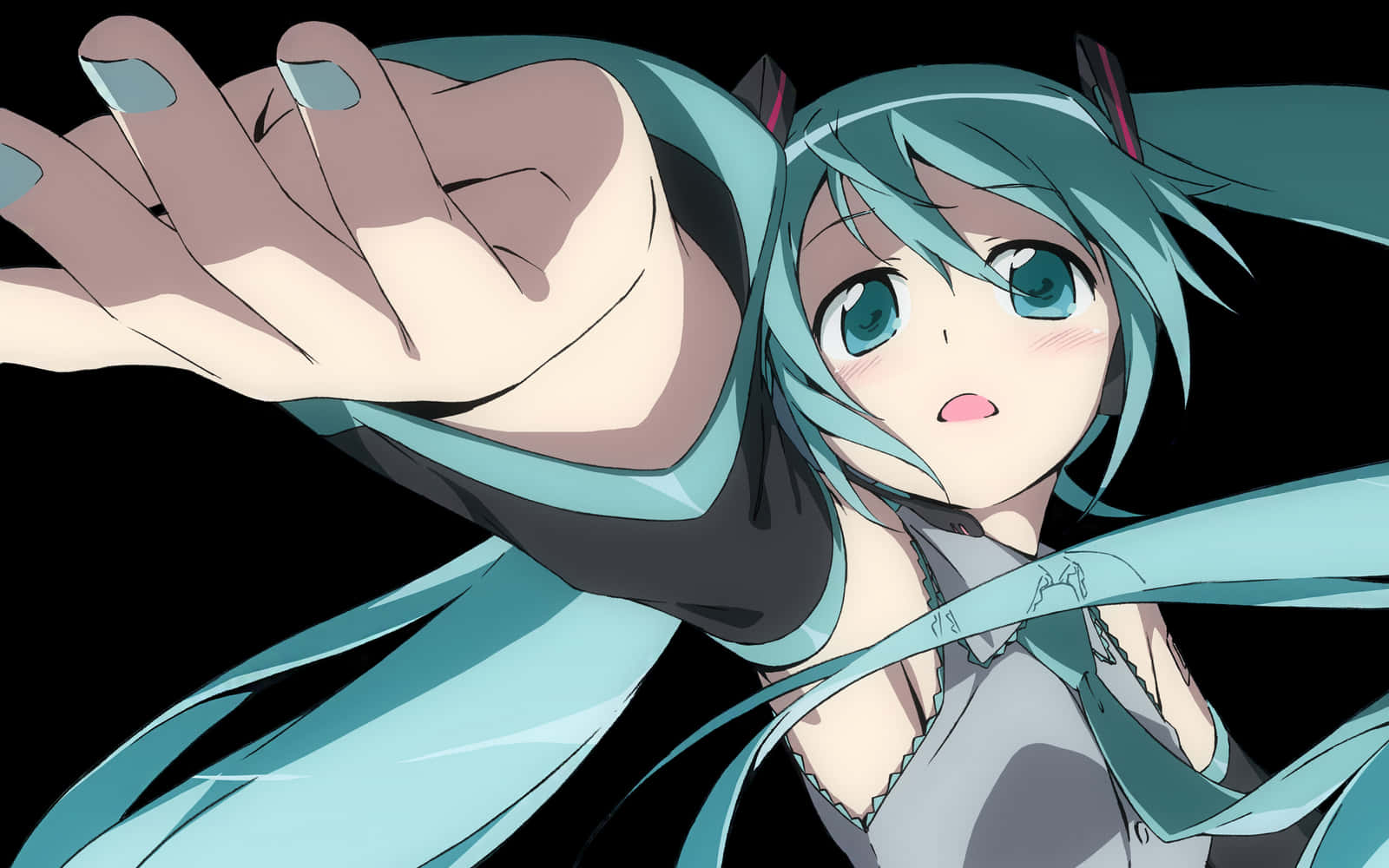 Hatsune Miku rækker ud Wallpapers