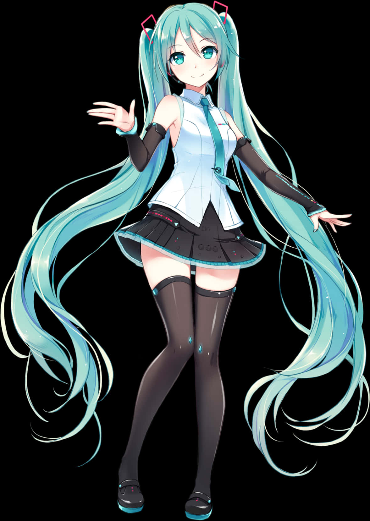 Hatsune Miku Virtuel Diva Positur Wallpapers