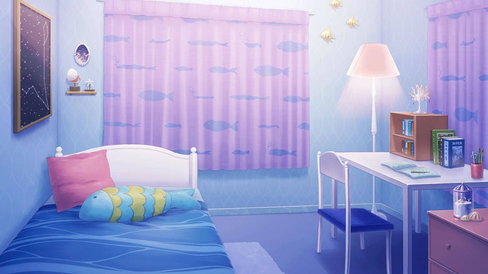 Havetema Anime Værelse Wallpapers