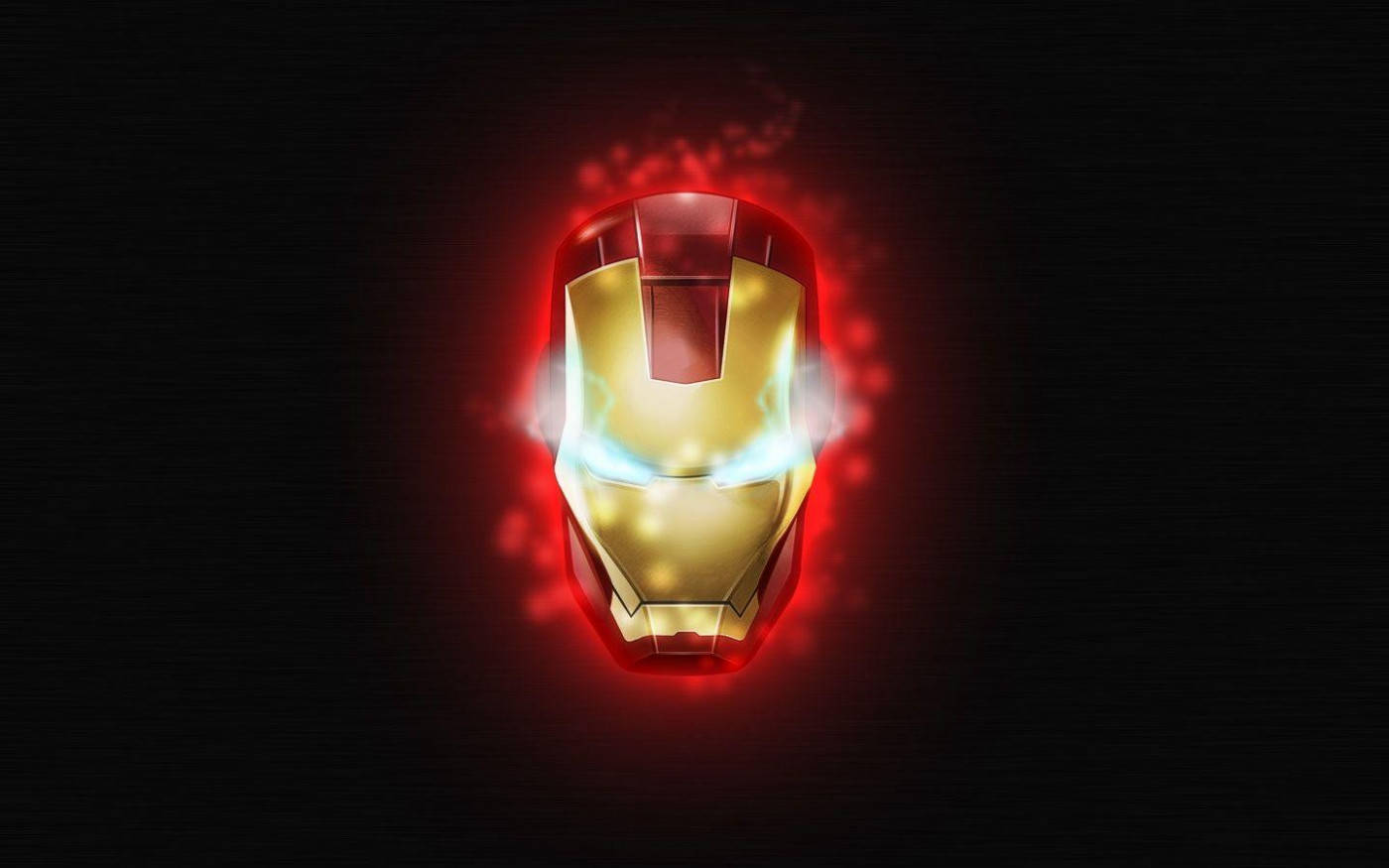 HD Iron Man med glødende hjelm Wallpapers