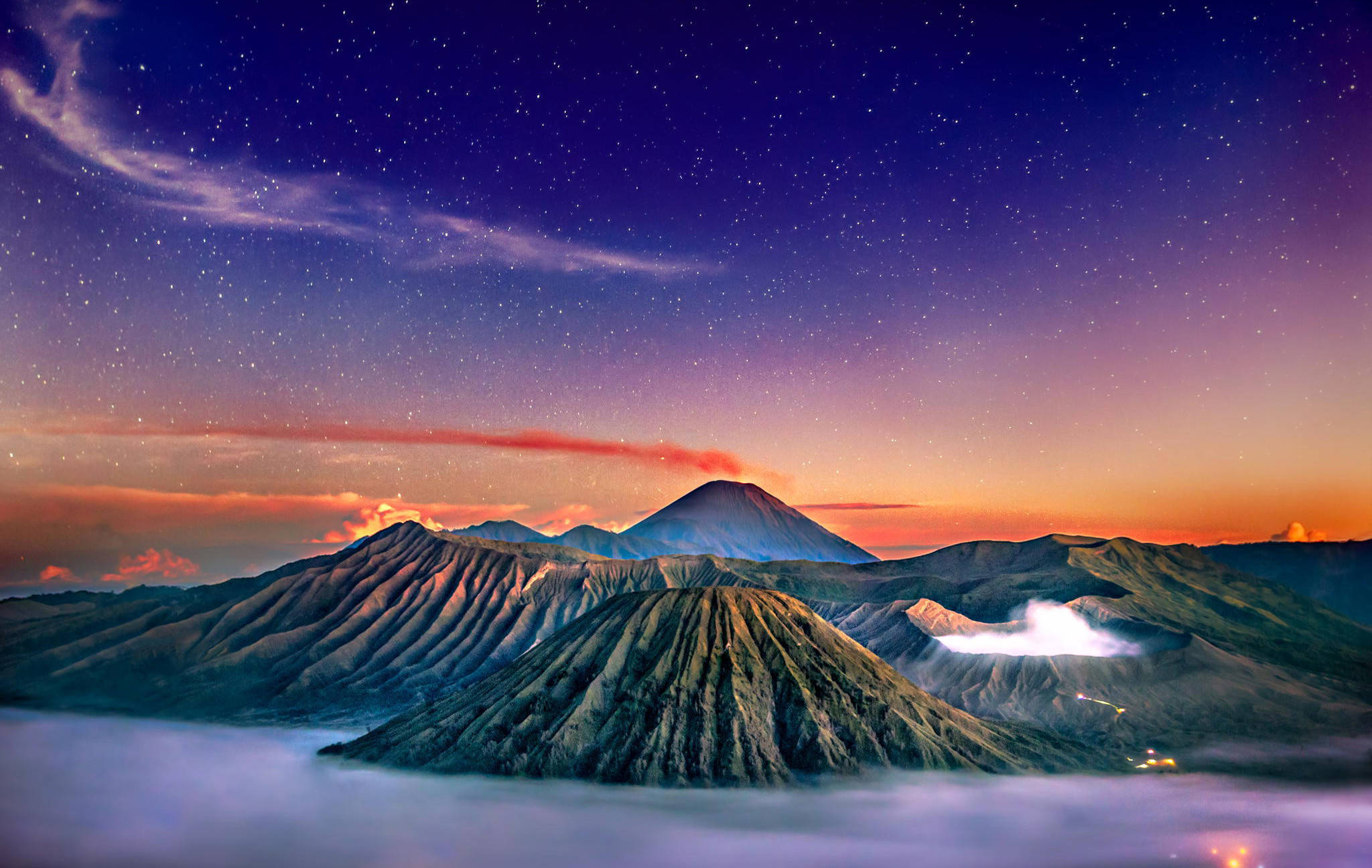 HD Landskab Mount Bromo Indonesien Wallpapers