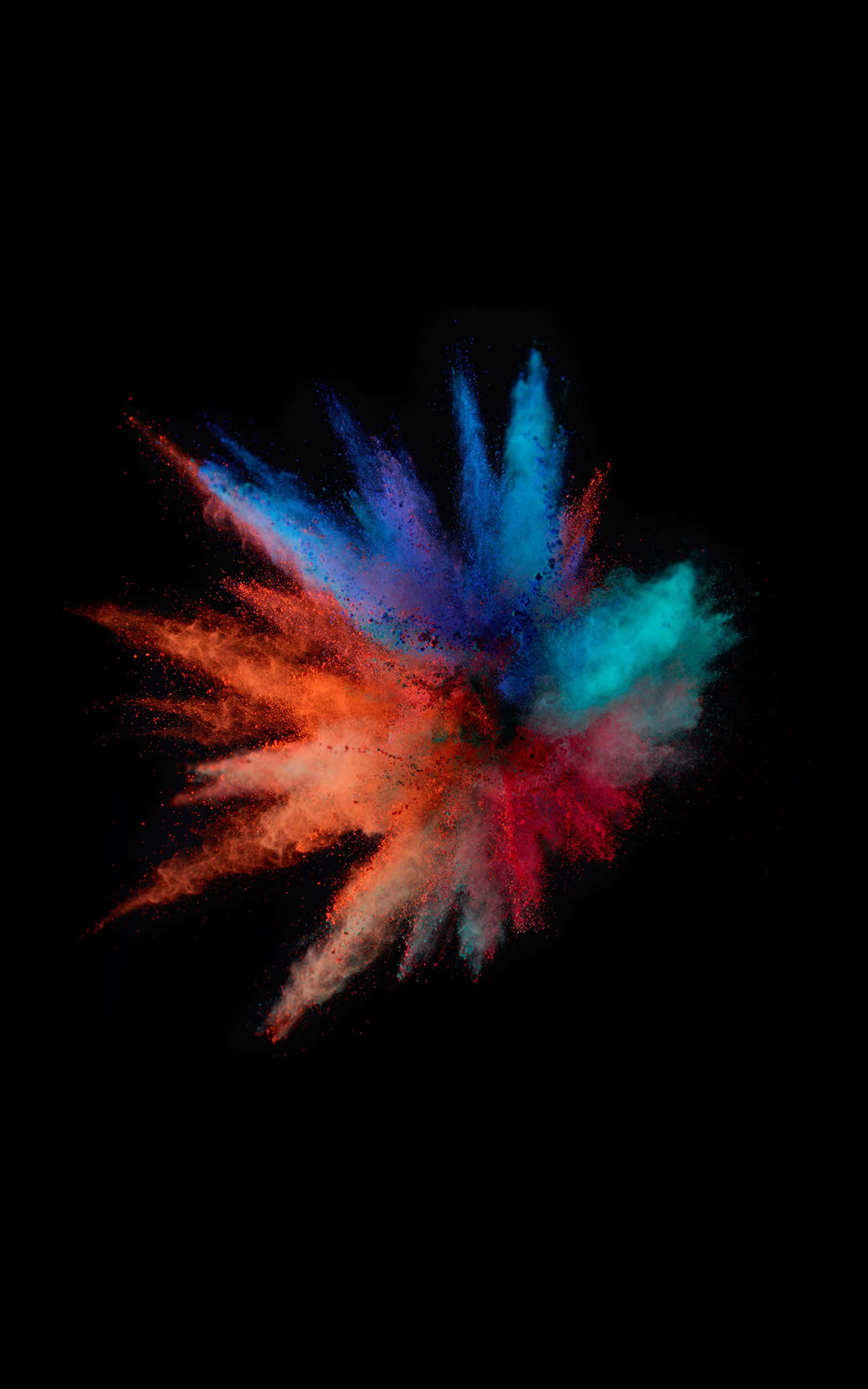 HD OLED Farvepartikler Baggrund Wallpapers
