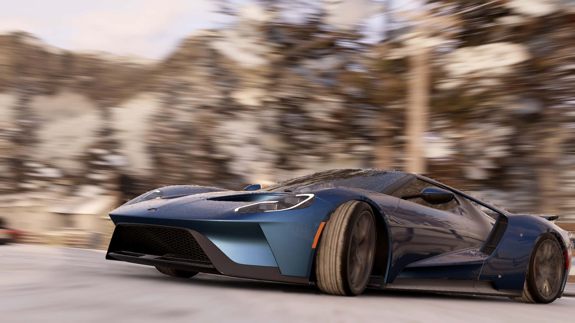 HD Project Cars Blå Ford GT Baggrund Wallpapers
