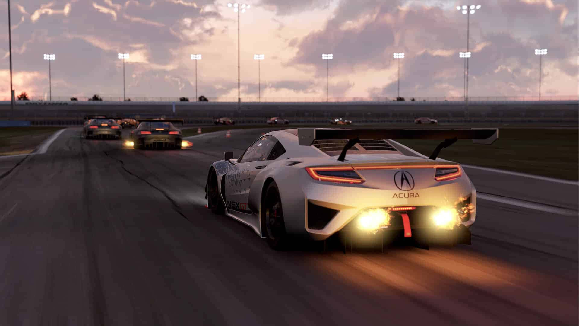 HD Project Cars Hvid sportsvogn på vej Wallpapers
