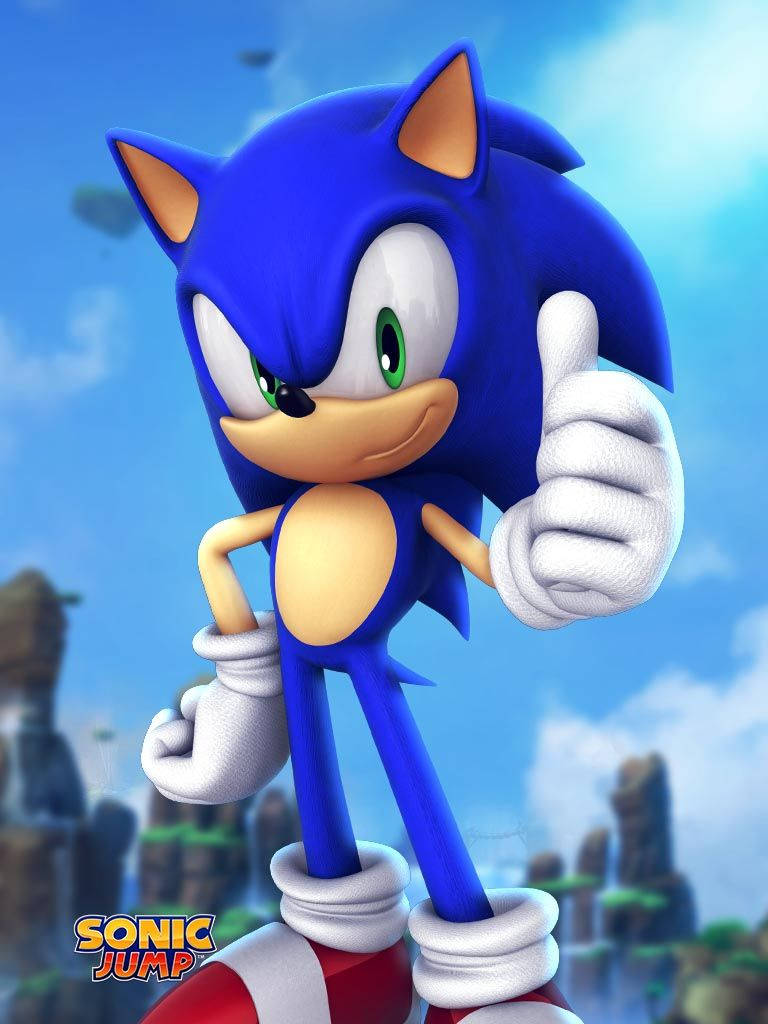 HD Sonic Jump spil foto baggrundsbillede. — Sonic Wallpapers
