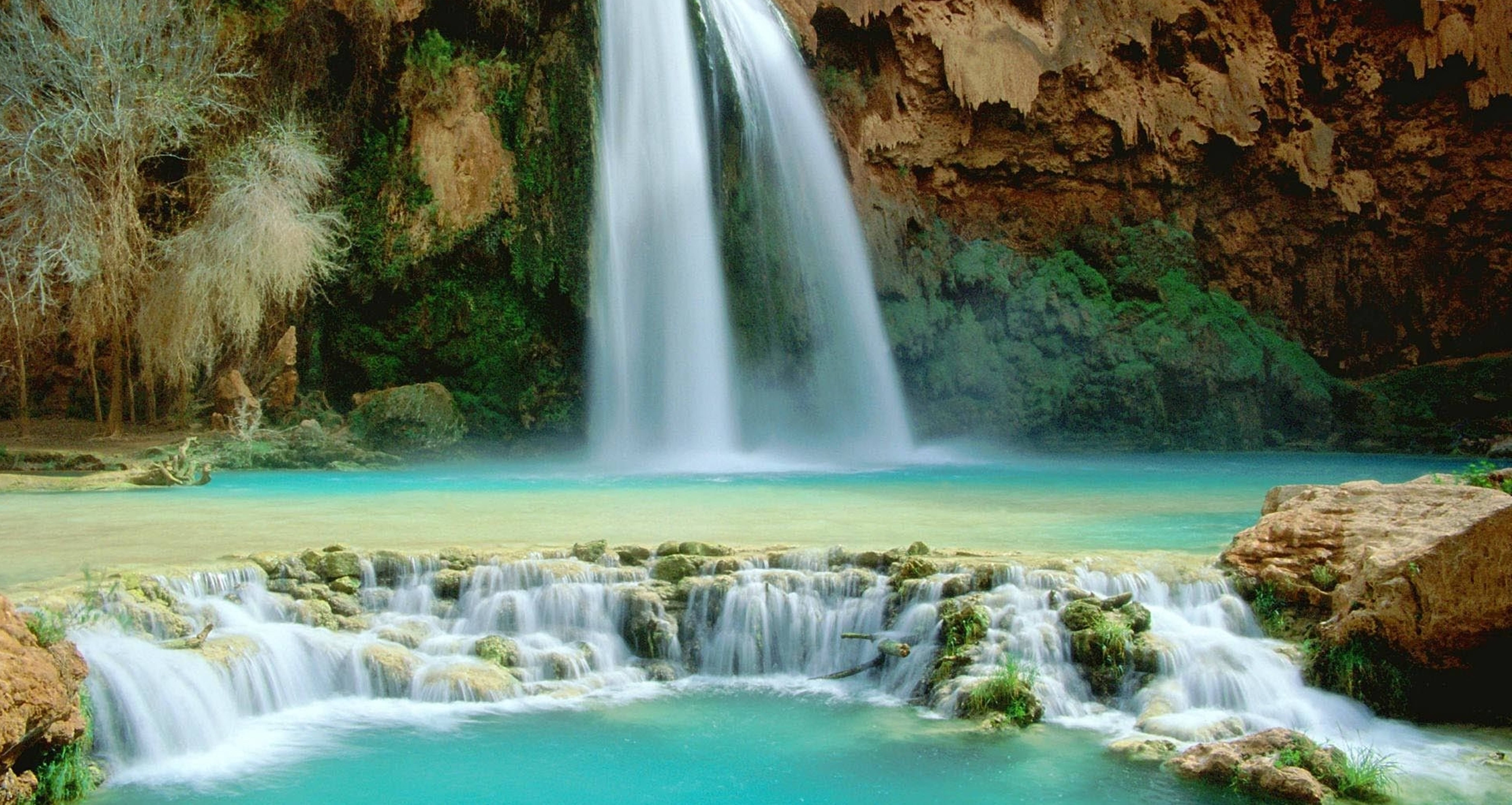 HD Vandfald af Havasu Falls Arizona USA Wallpapers