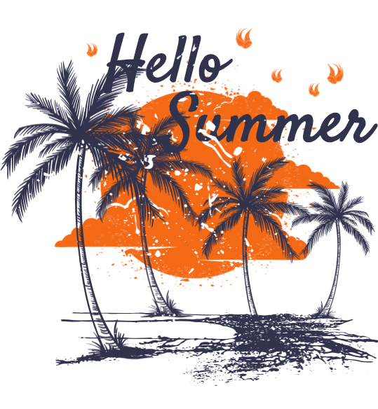 Hej Sommer Tropisk Grafik Wallpapers