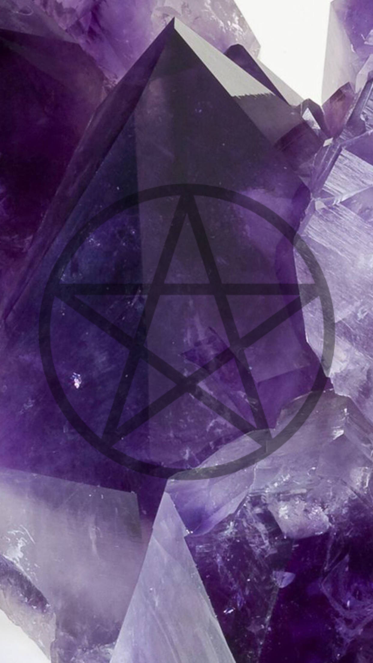 Hekseri æstetik krystal pentagram Wallpapers