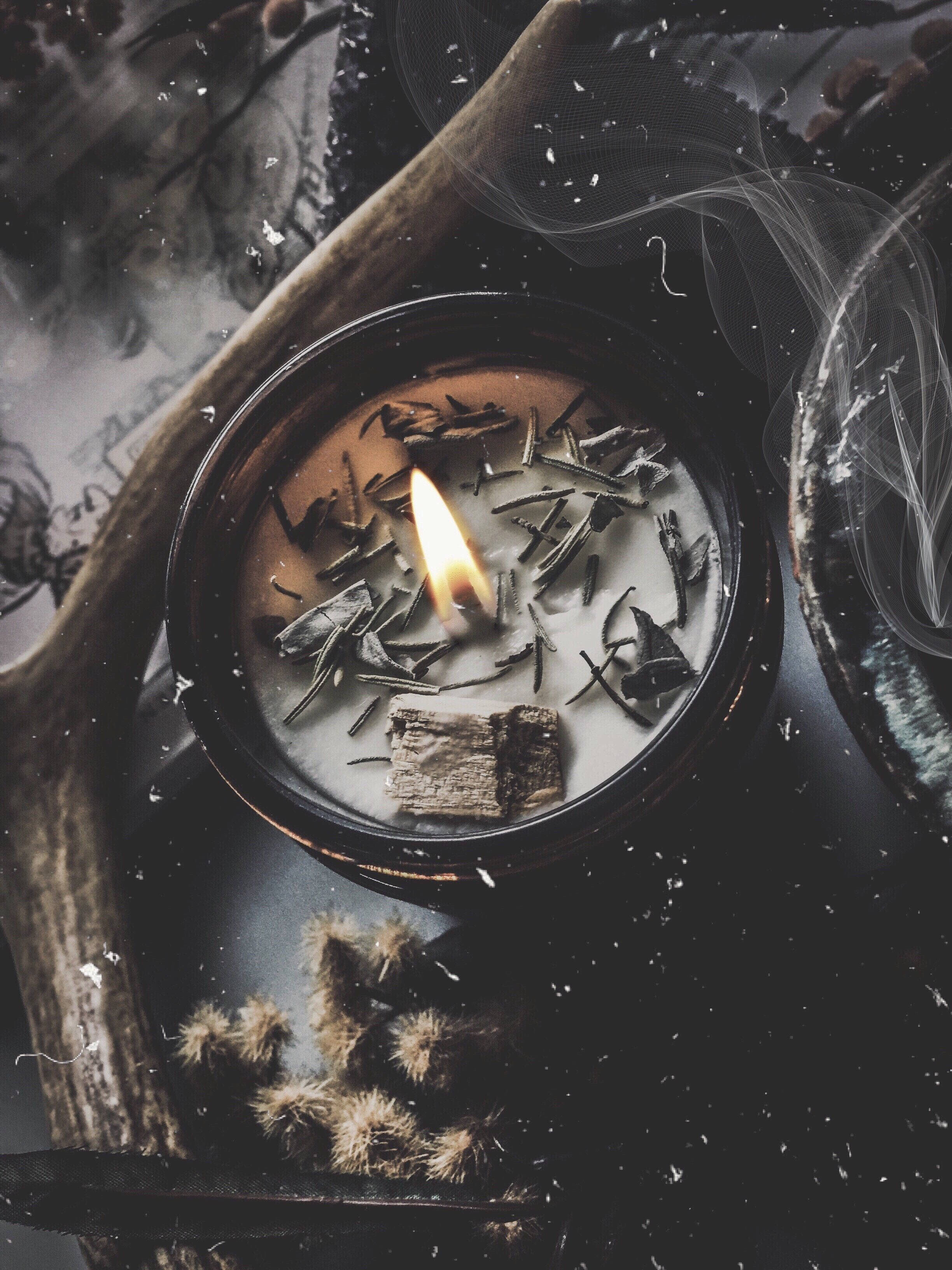 Hekserig æstetisk stearinlys Wallpapers
