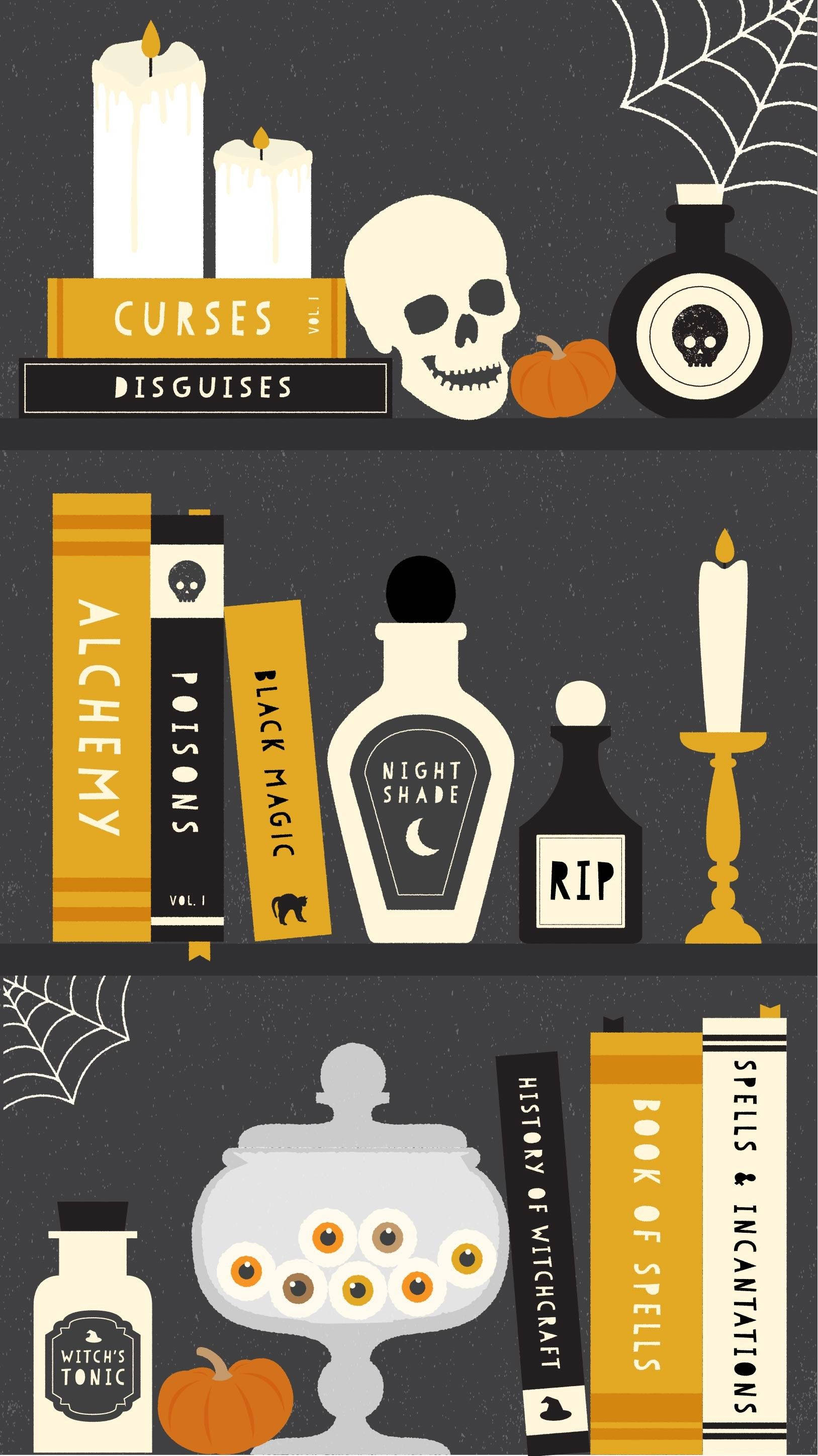 Hekseting Halloween iPhone Wallpapers