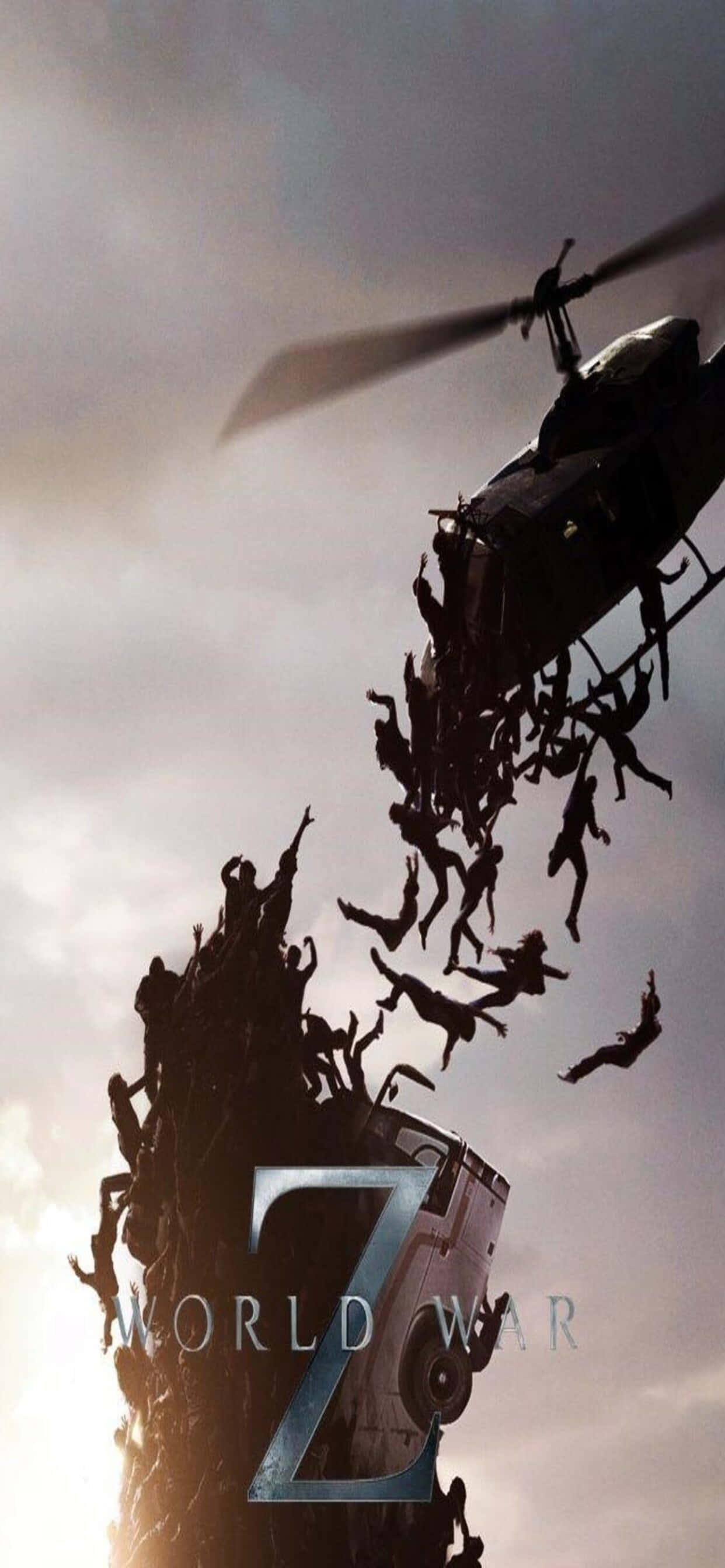 Helikopter taget ned iPhone XS Max World War Z-baggrund Wallpapers