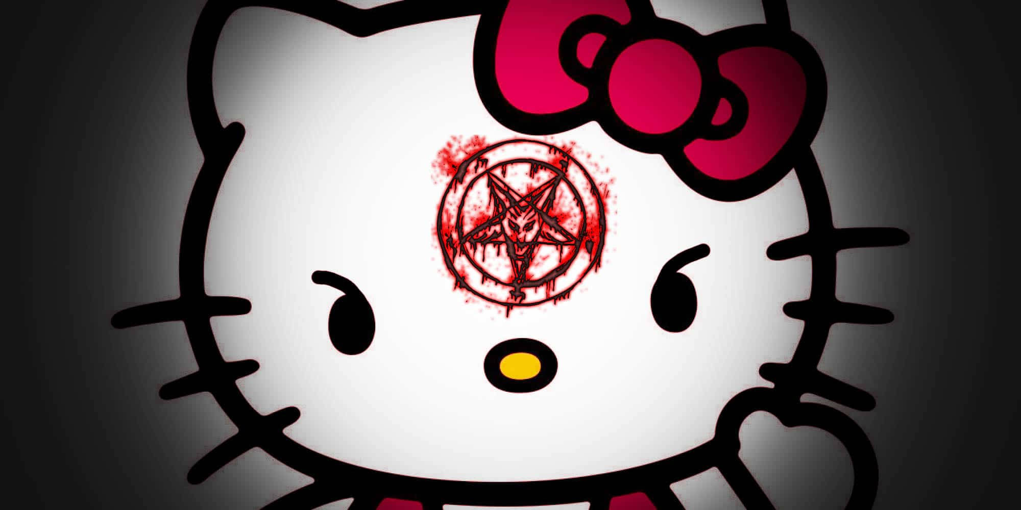 Hello Kitty Halloween Blodigt Mærke Wallpapers