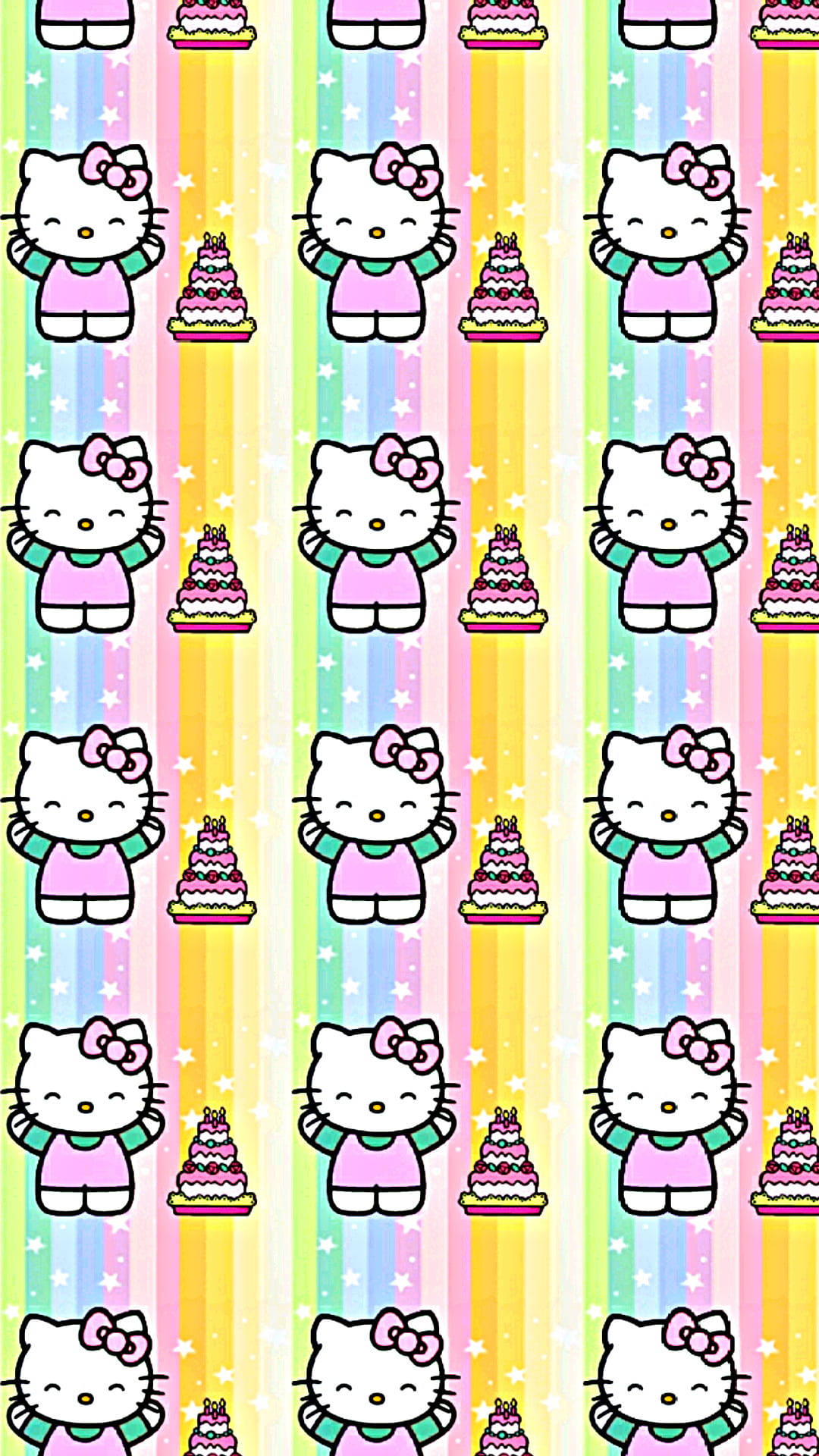 Hello Kitty i søde pastelfarver Wallpapers