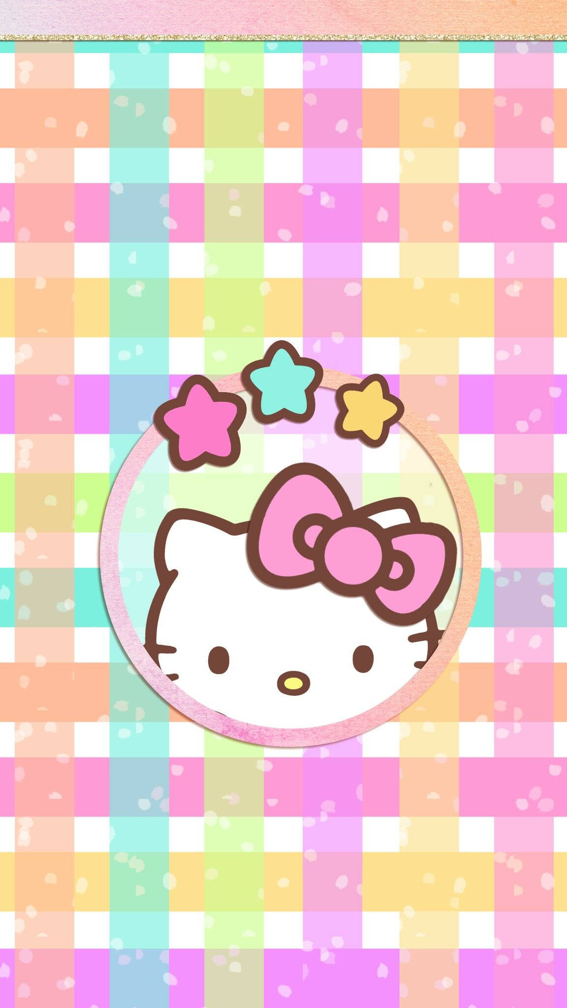 Hello Kitty Kawaii Vævet Pastel Wallpapers