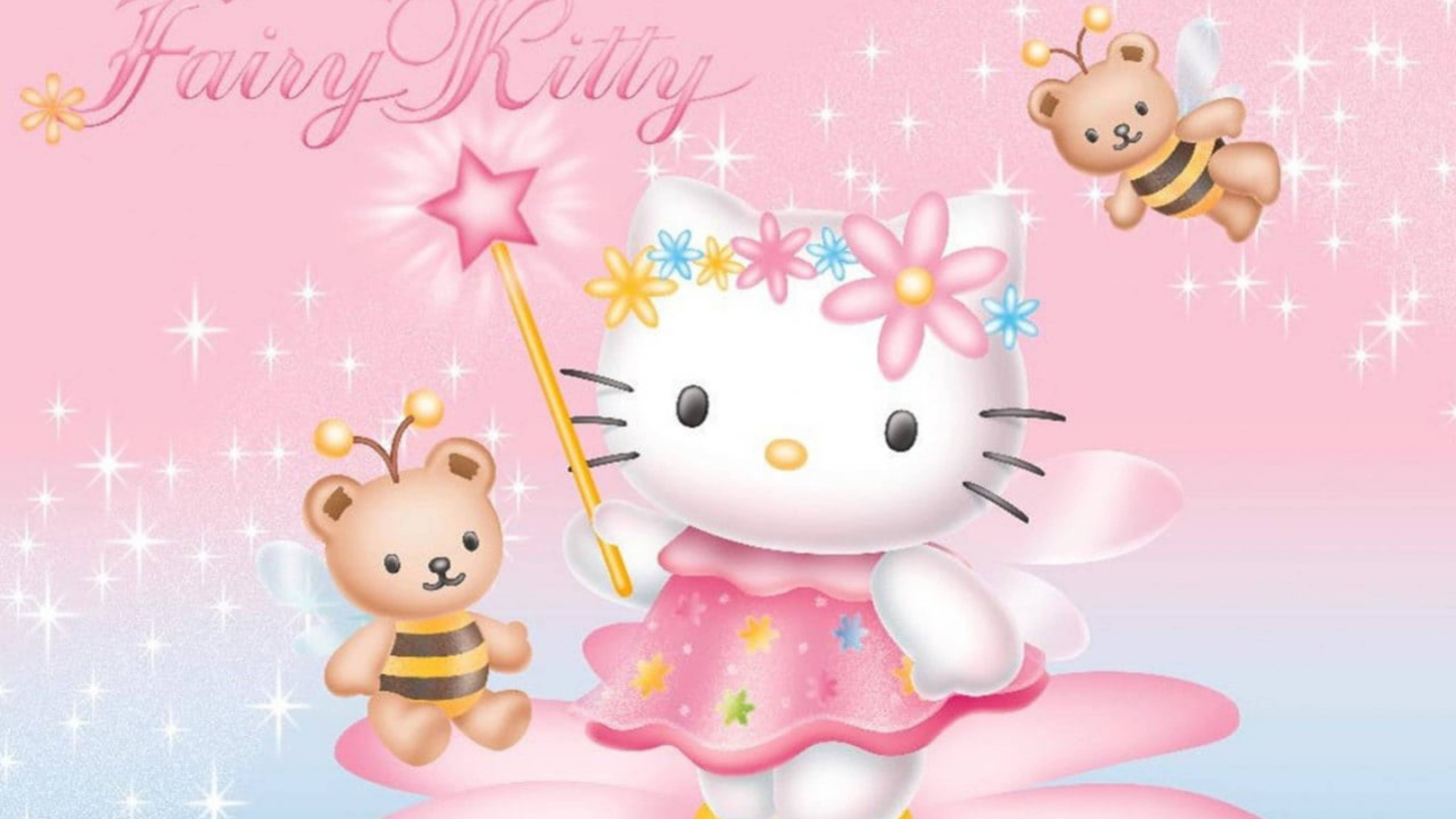 Hello Kitty lyserød fe Wallpapers