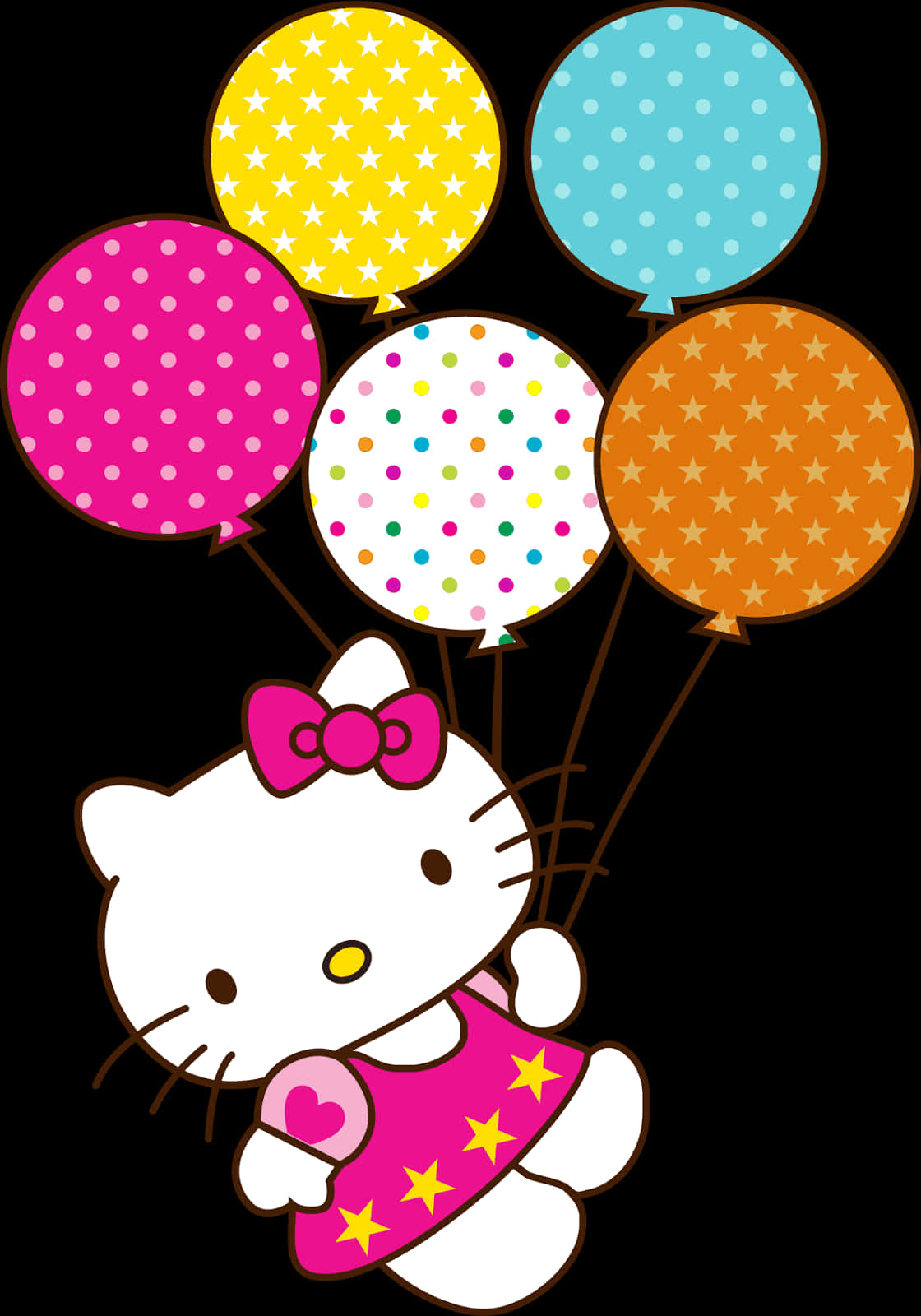Hello Kitty med balloner Wallpapers