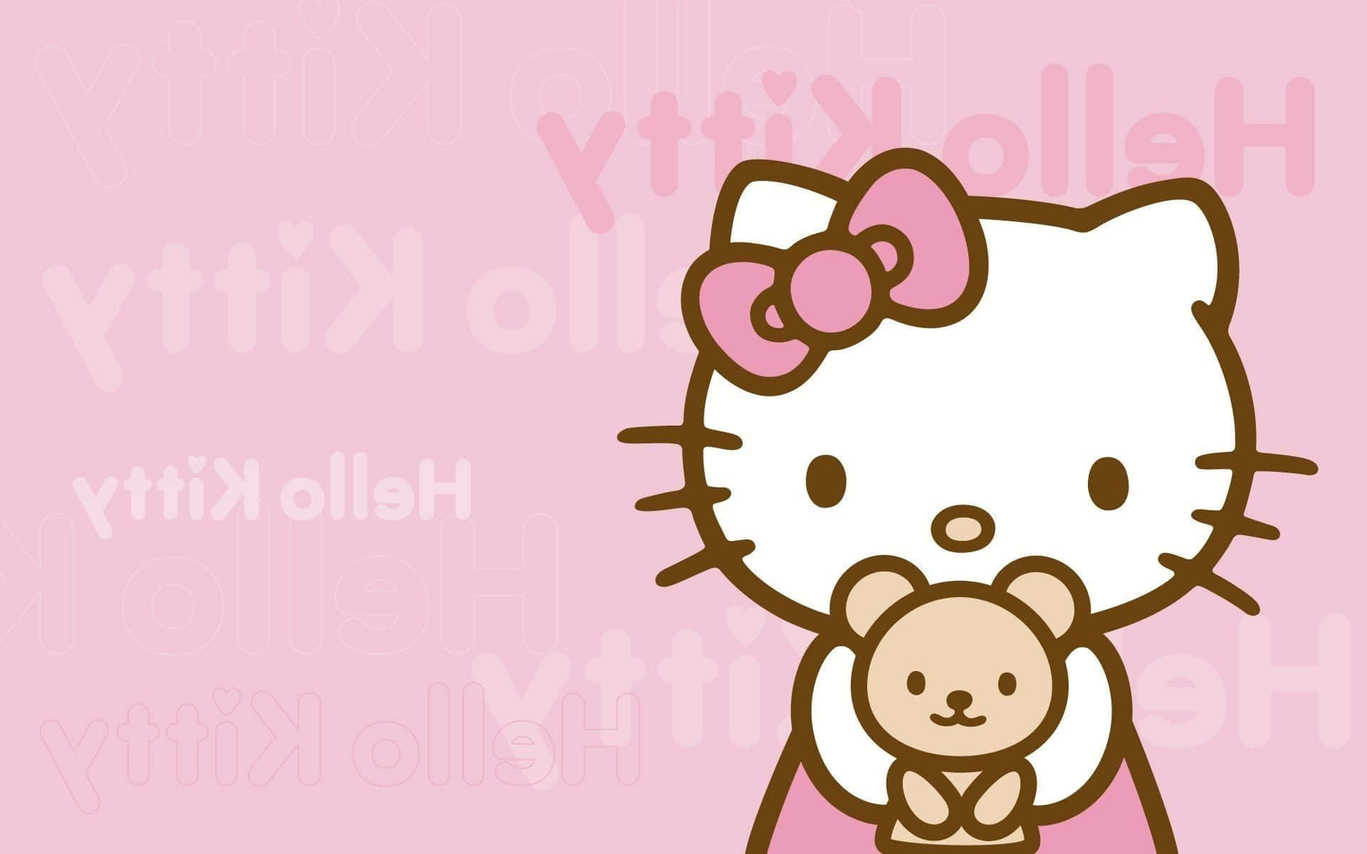 Hello Kitty mod omvendt navnebaggrund Wallpapers