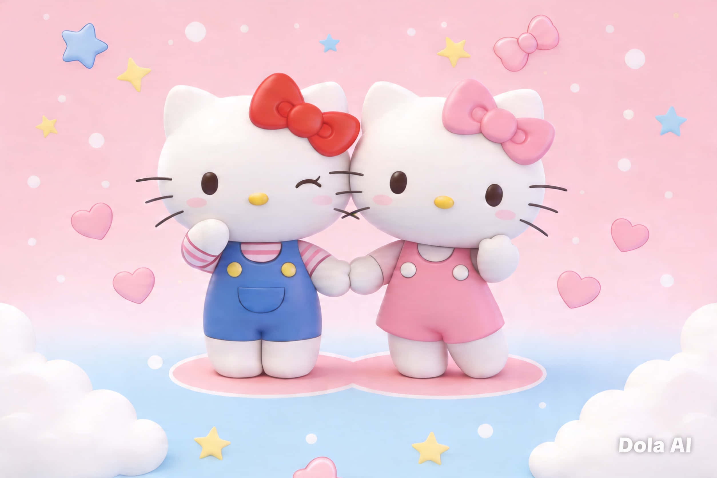 Hello Kitty og Mimmy Wallpapers
