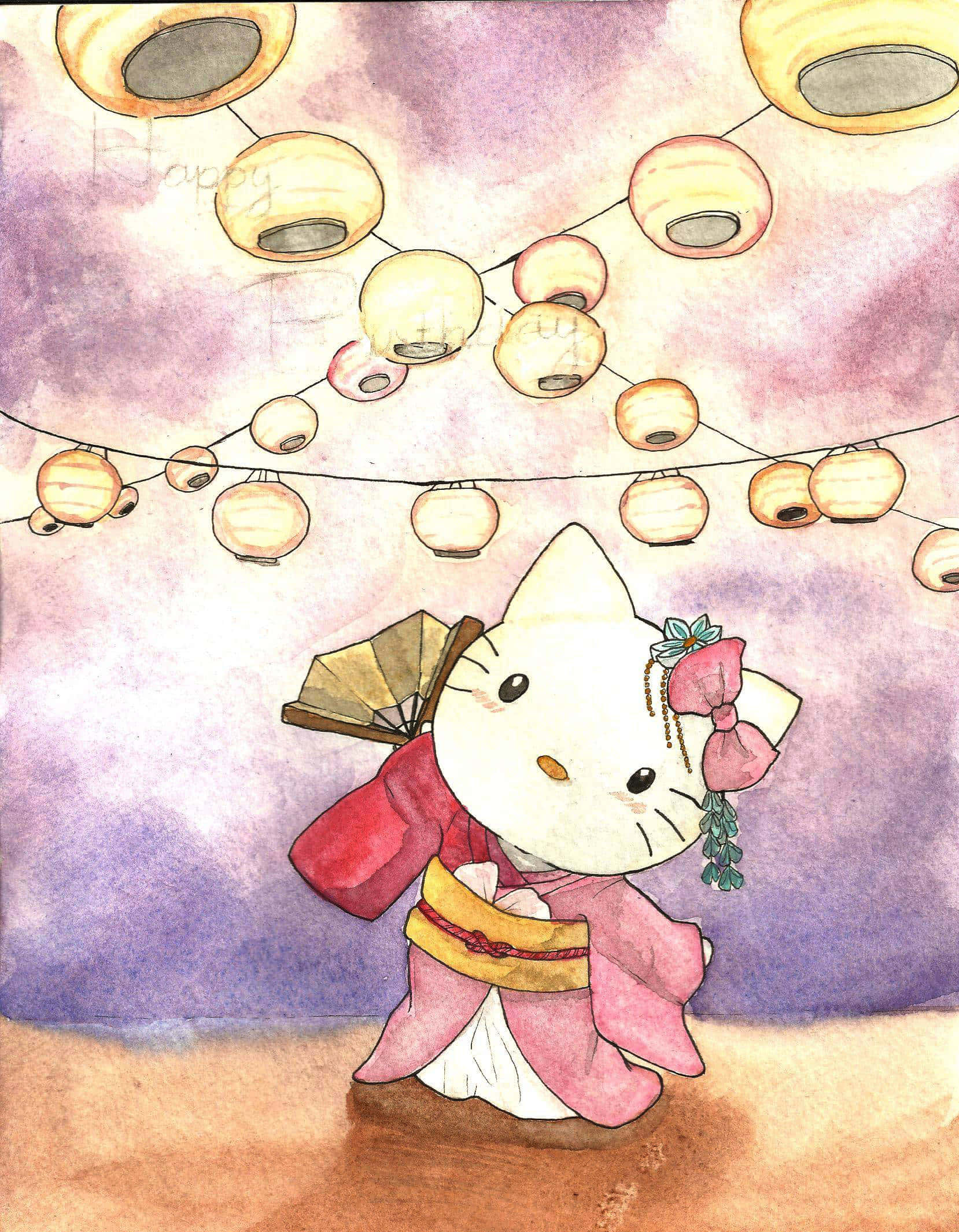 Hello Kitty tegning Sanrio profilbillede Wallpapers