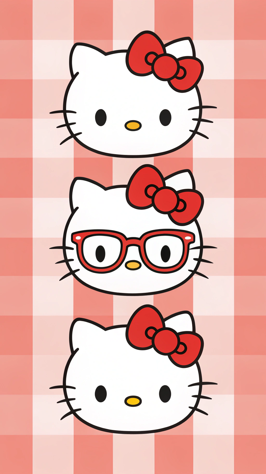 Hello Kittys TRE Ansigter Vil CHOKERE Dig Wallpapers
