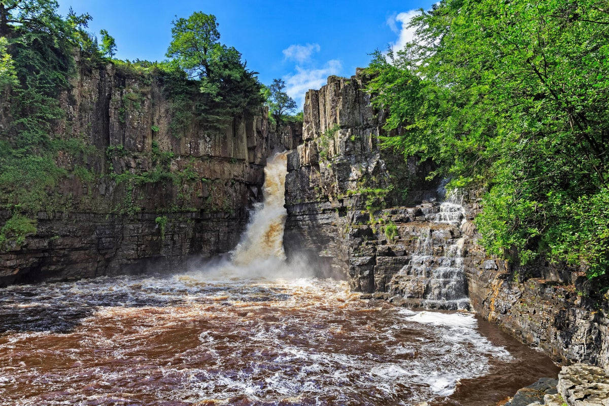 High Force Vandfald i Storbritannien Wallpapers