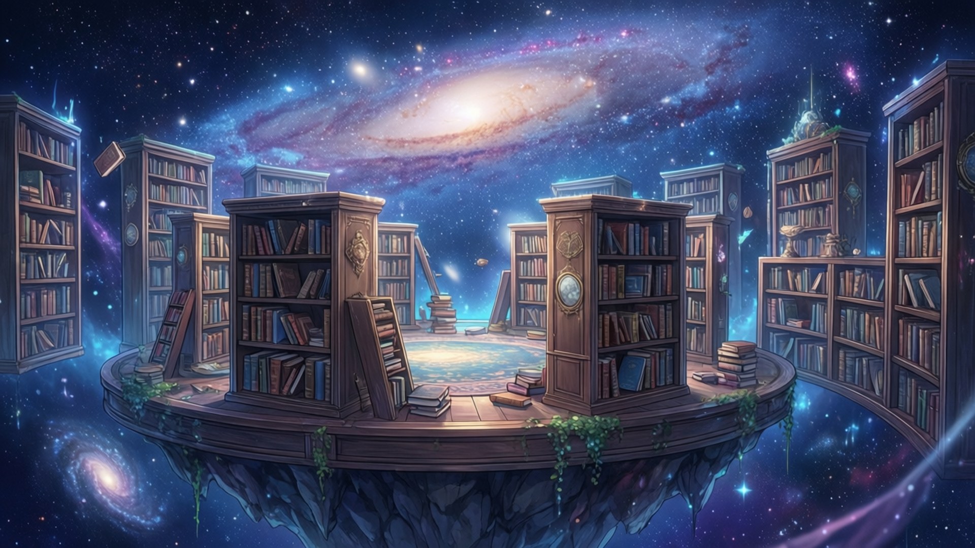 Himmelske Bibliotek Wallpapers