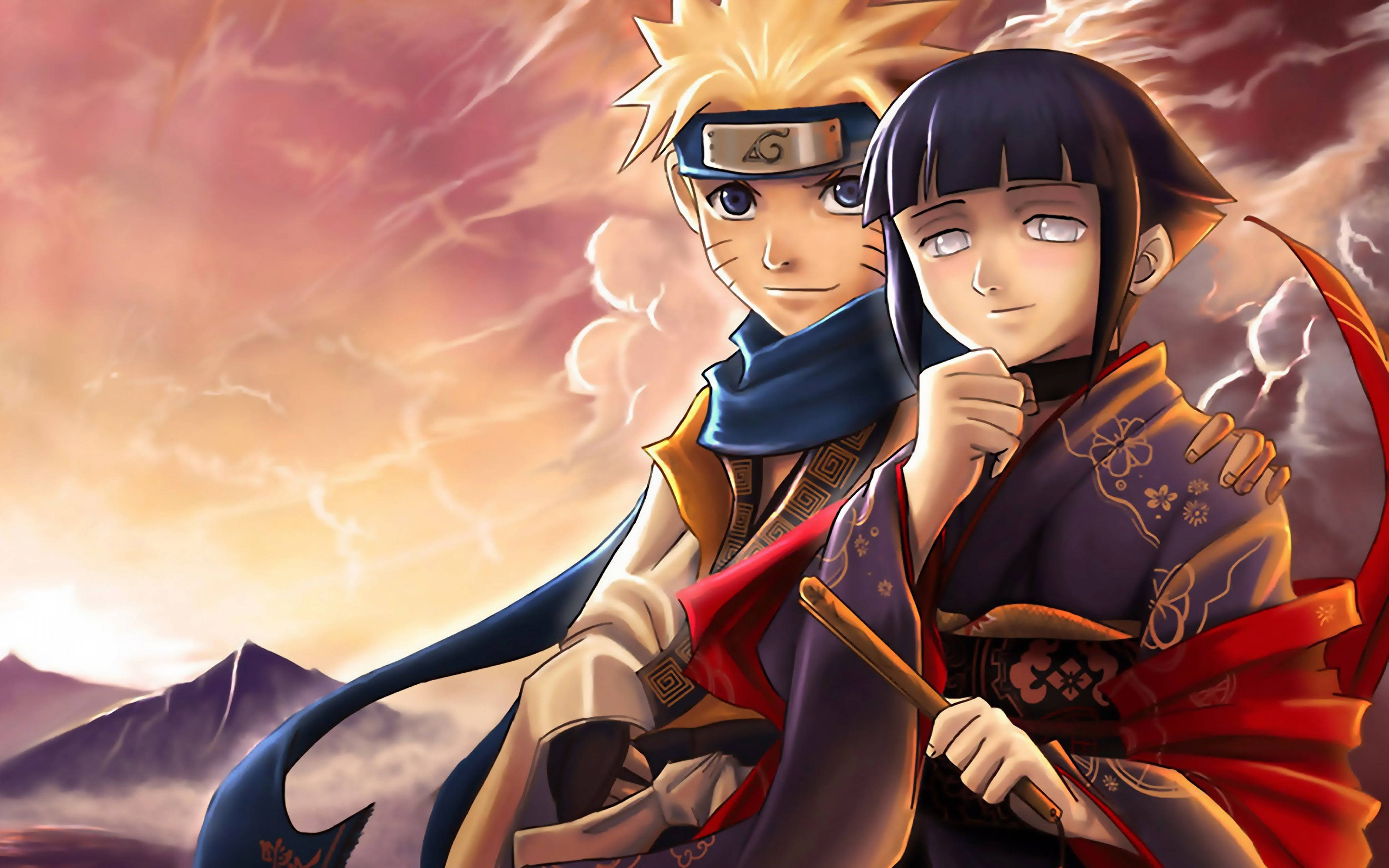 Hinata og Naruto 4K Wallpapers